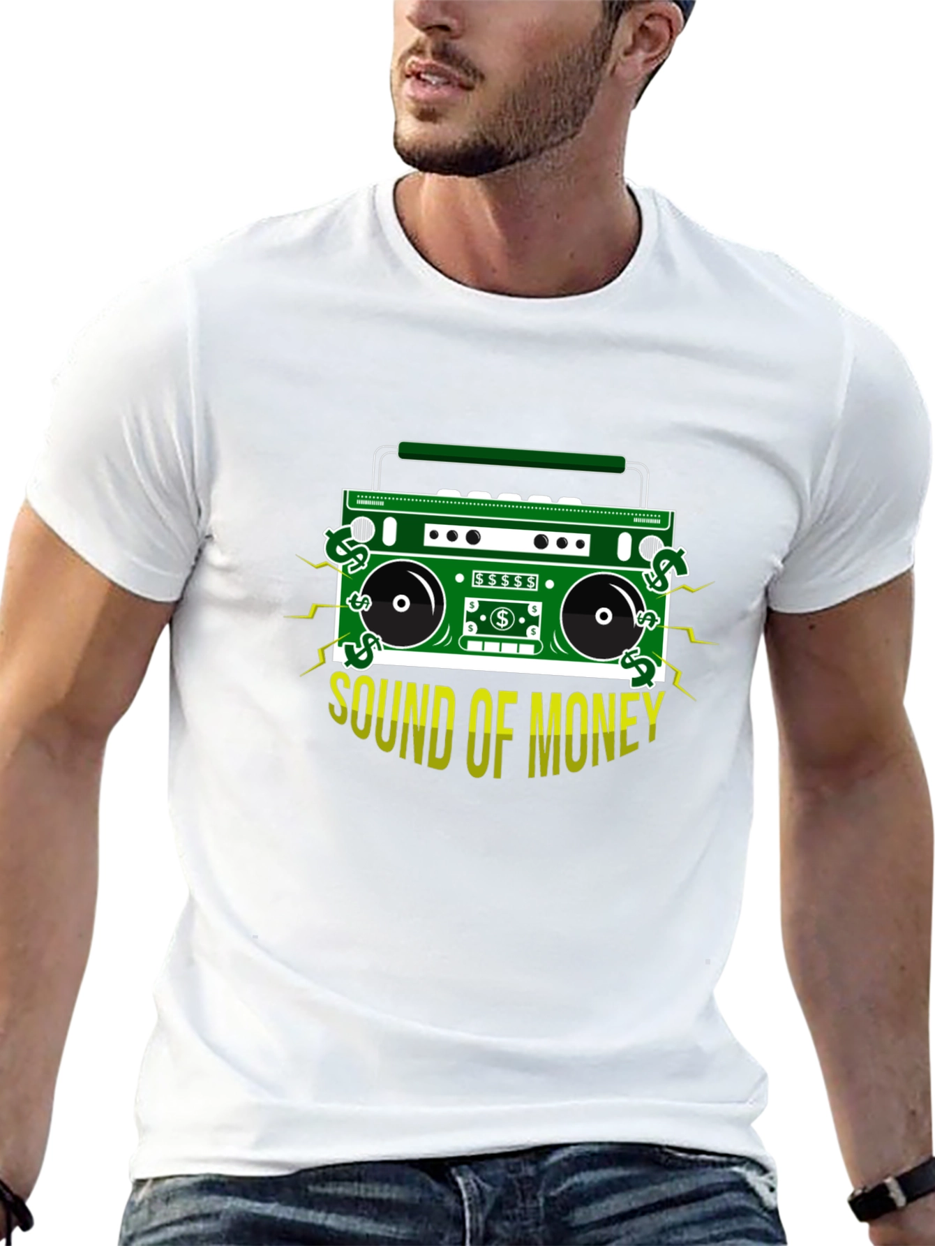 Sound of Money Boombox Graphic Tee - Black