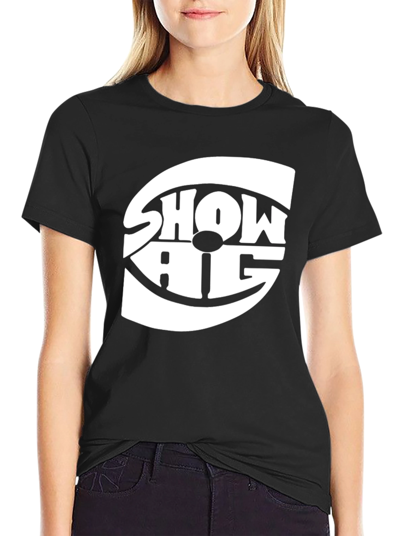 Show Pig T-Shirt - Black Graphic Tee