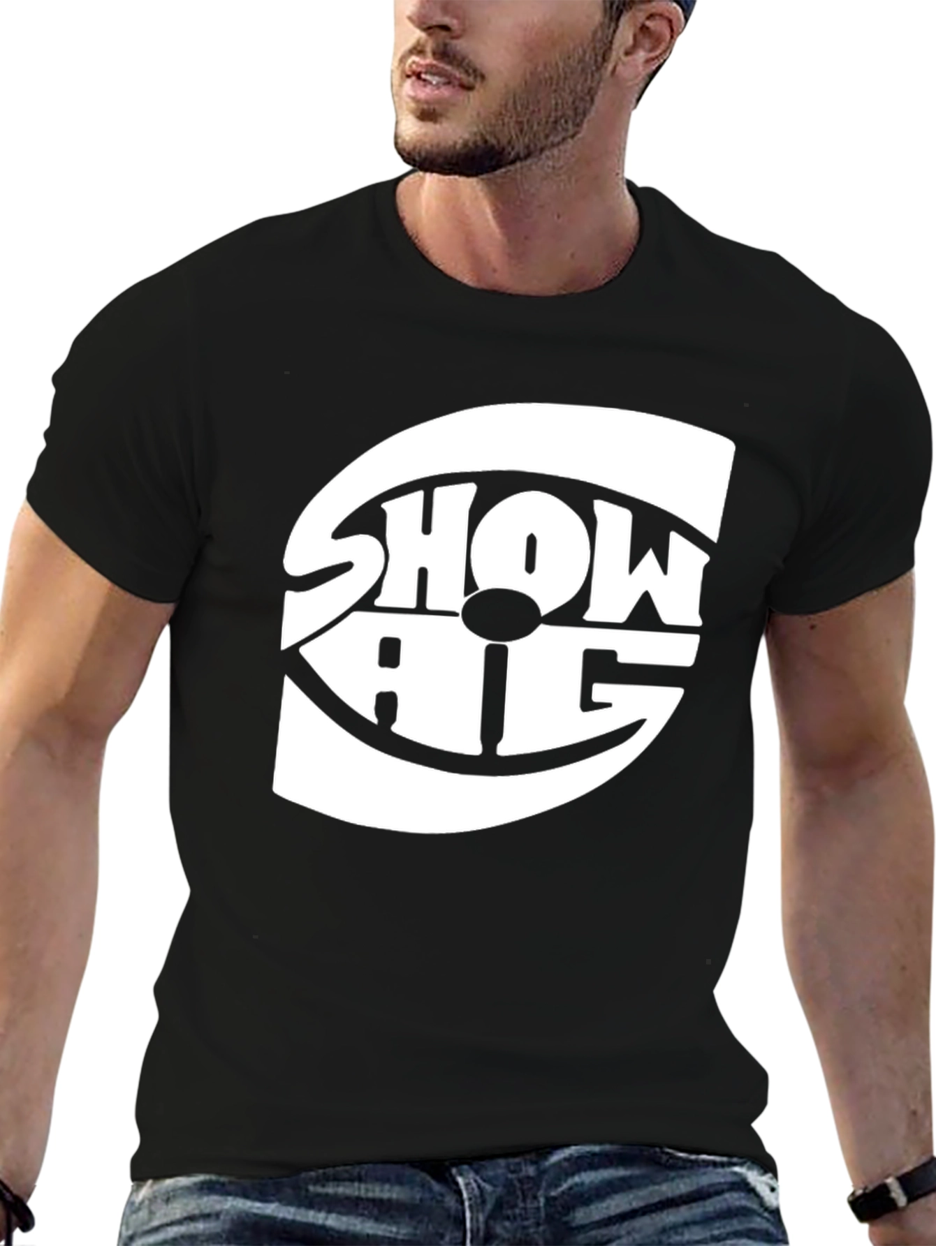 Show Pig T-Shirt - Black Graphic Tee