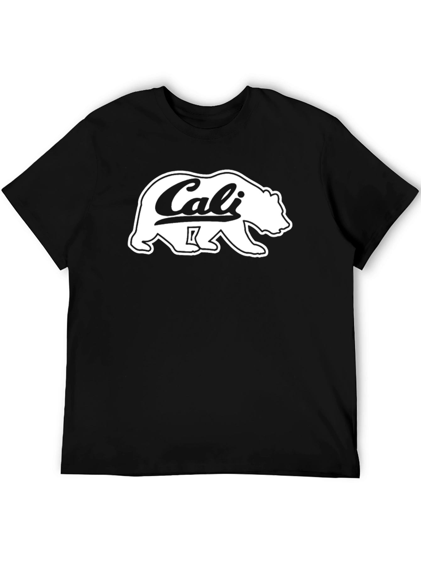 California Bear Graphic Black T-Shirt
