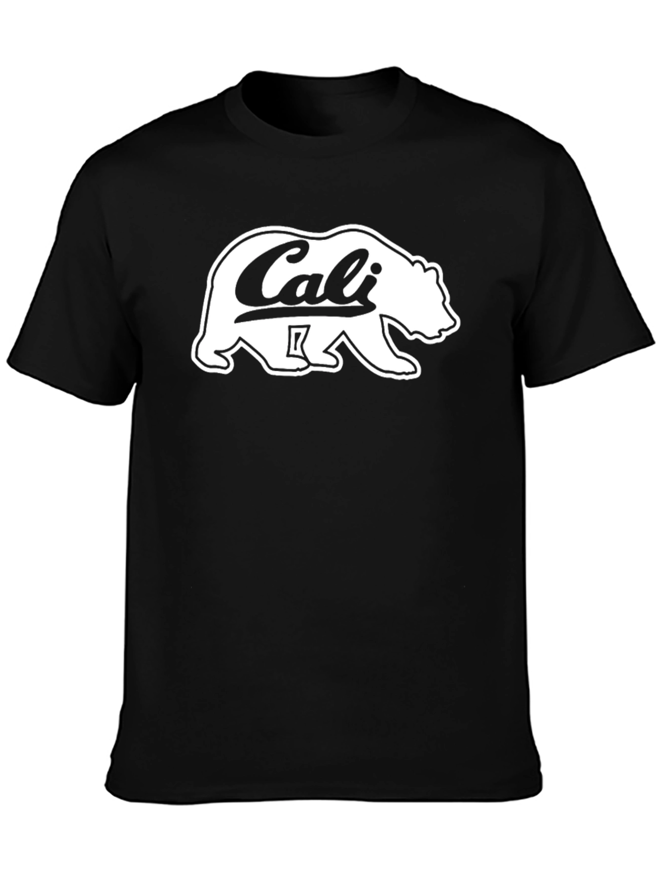 California Bear Graphic Black T-Shirt
