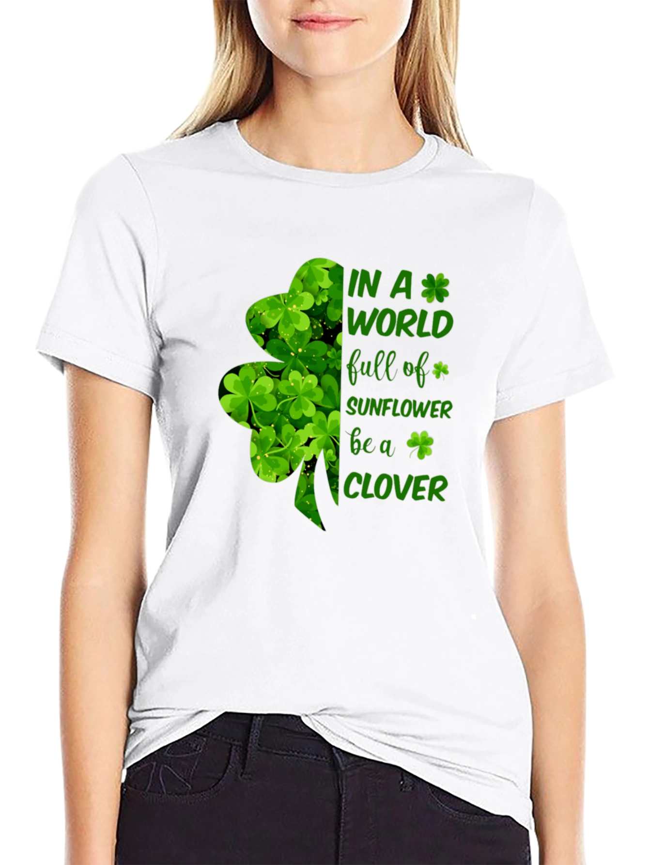 St Patricks Day Clover Graphic Tee