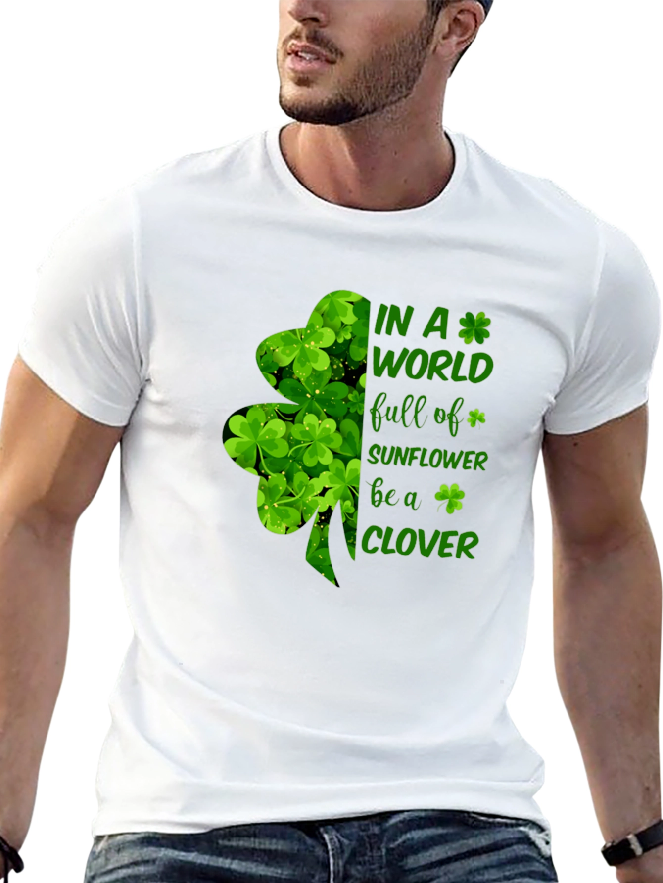 St Patricks Day Clover Graphic Tee