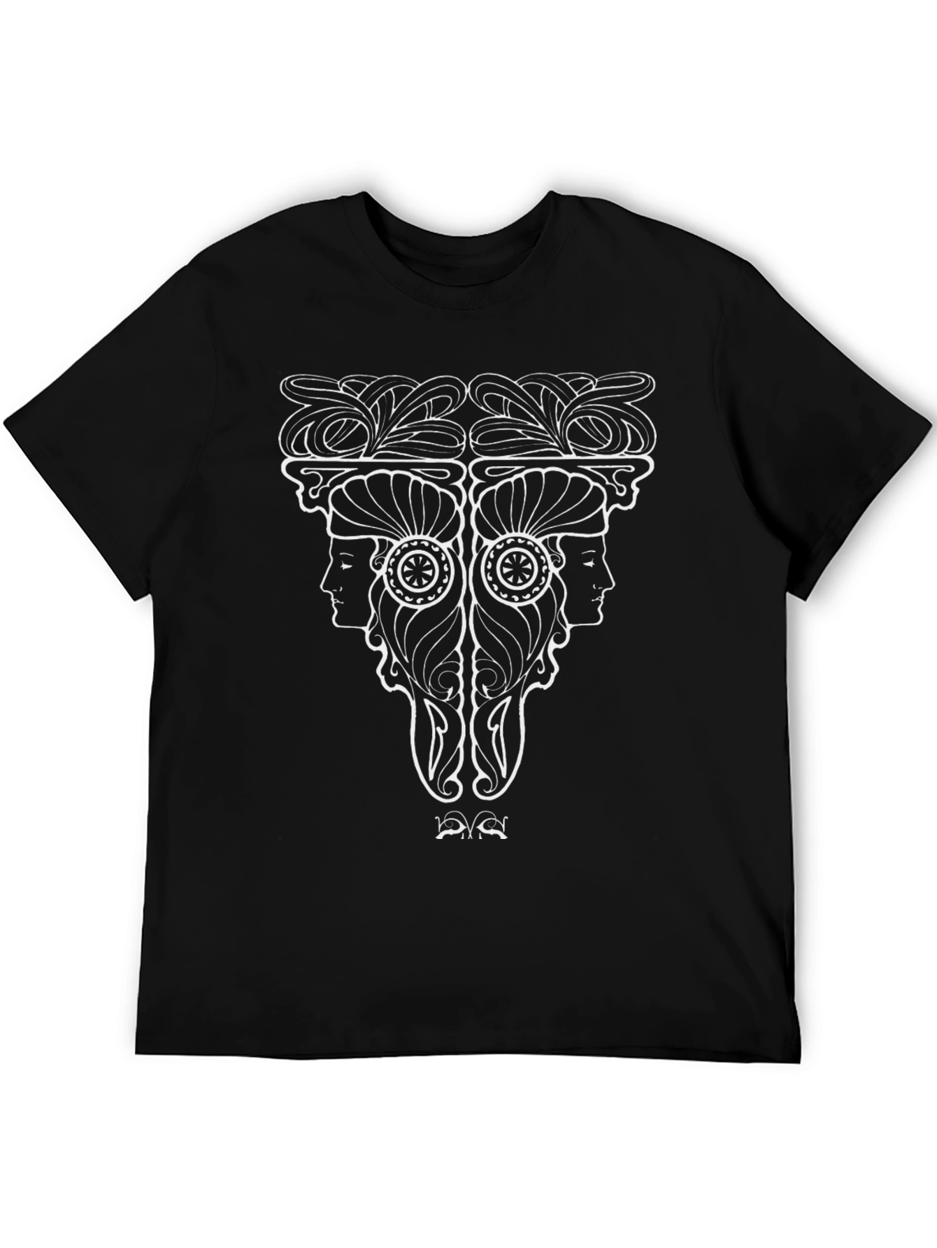 Art Nouveau Graphic Tee - Black