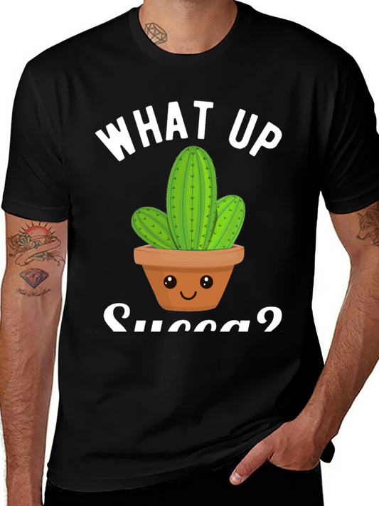 What Up Succa? Cactus Graphic T-Shirt