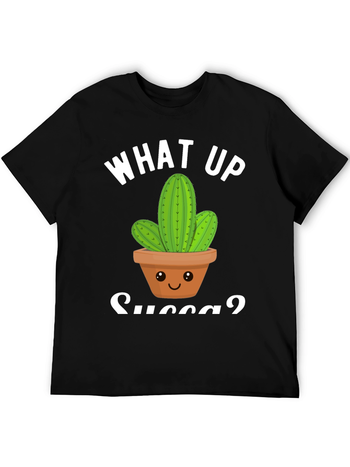 What Up Succa? Cactus Graphic T-Shirt