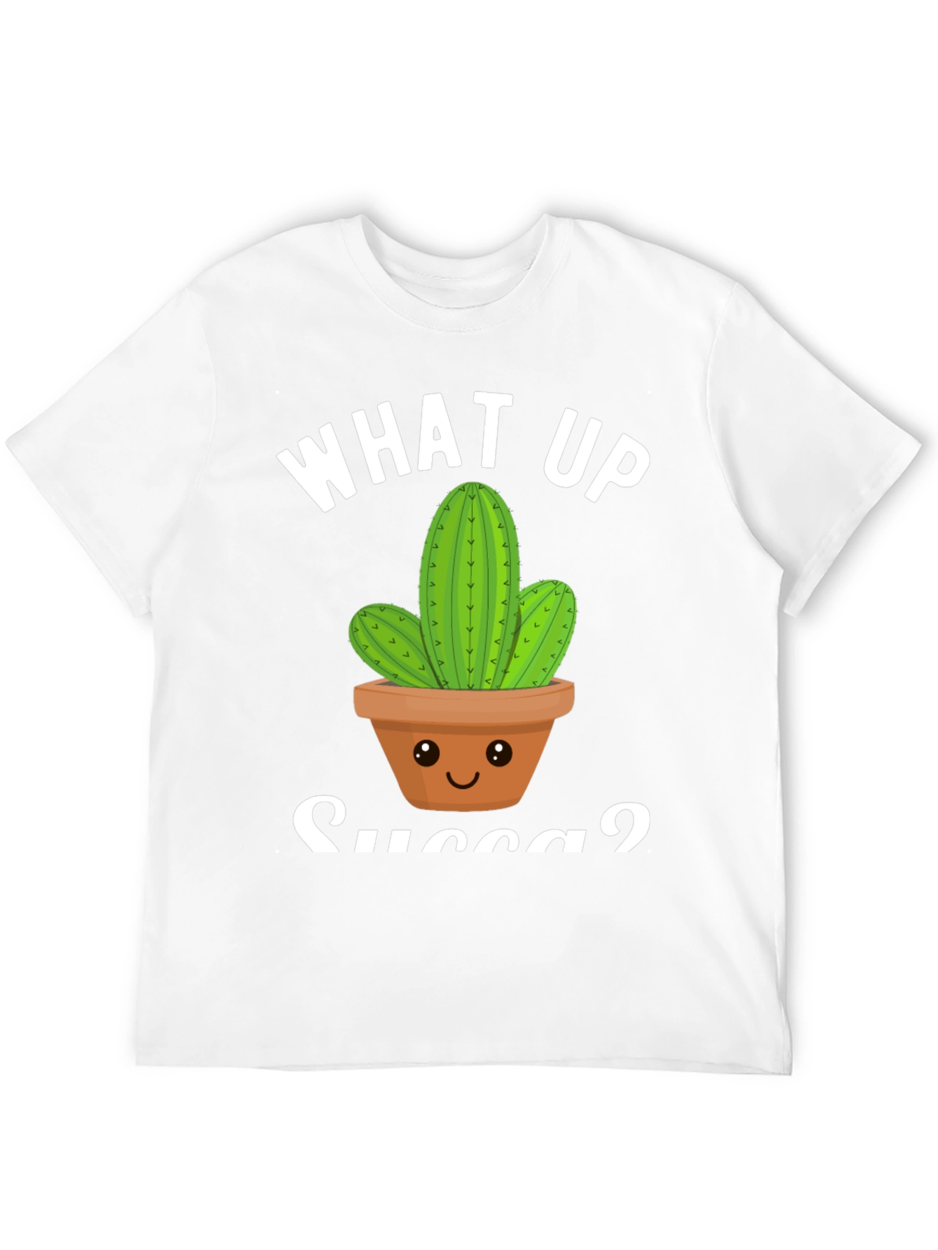 What Up Succa? Cactus Graphic T-Shirt