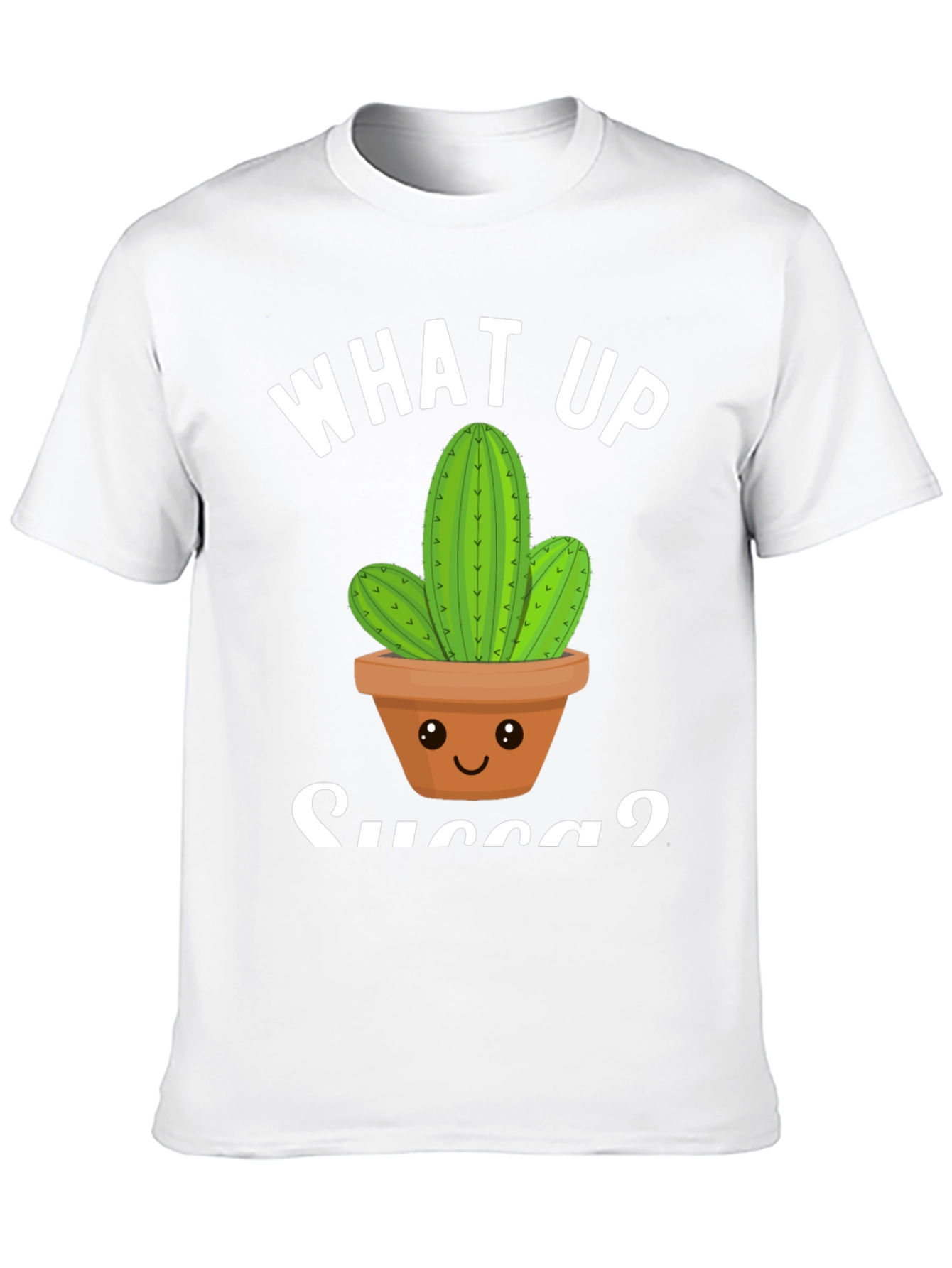 What Up Succa? Cactus Graphic T-Shirt