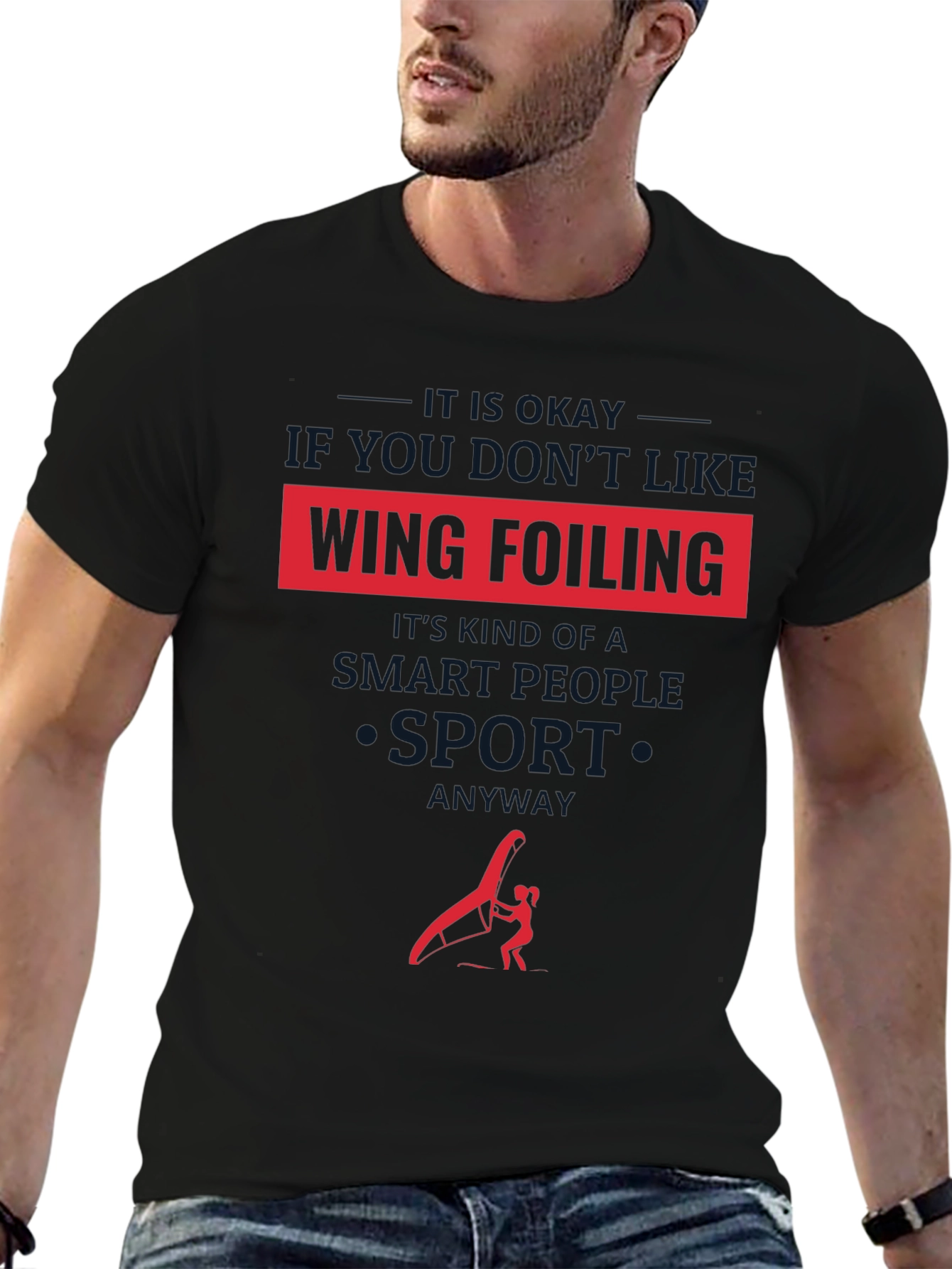 Wing Foiling Smart People Sport T-Shirt