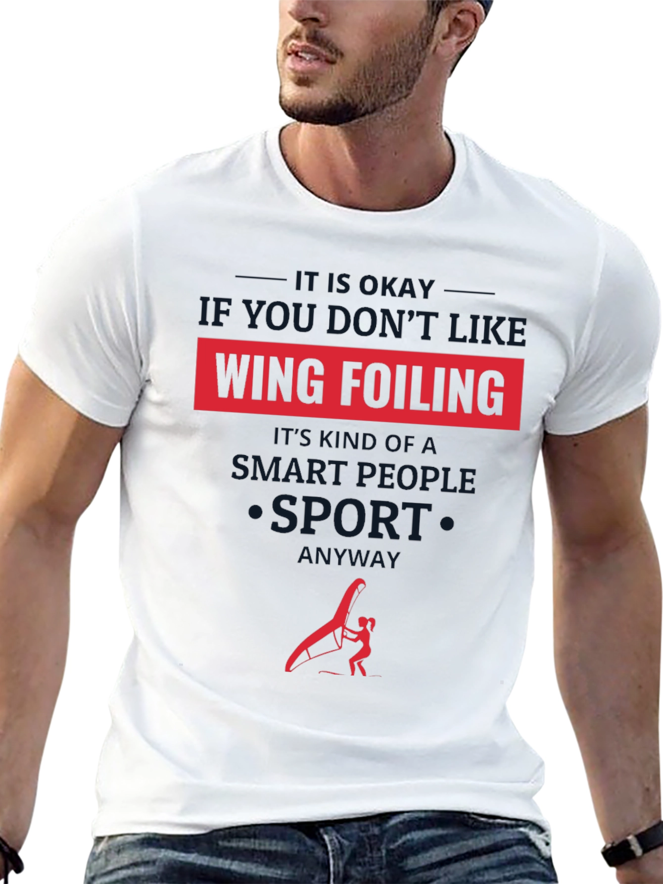 Wing Foiling Smart People Sport T-Shirt