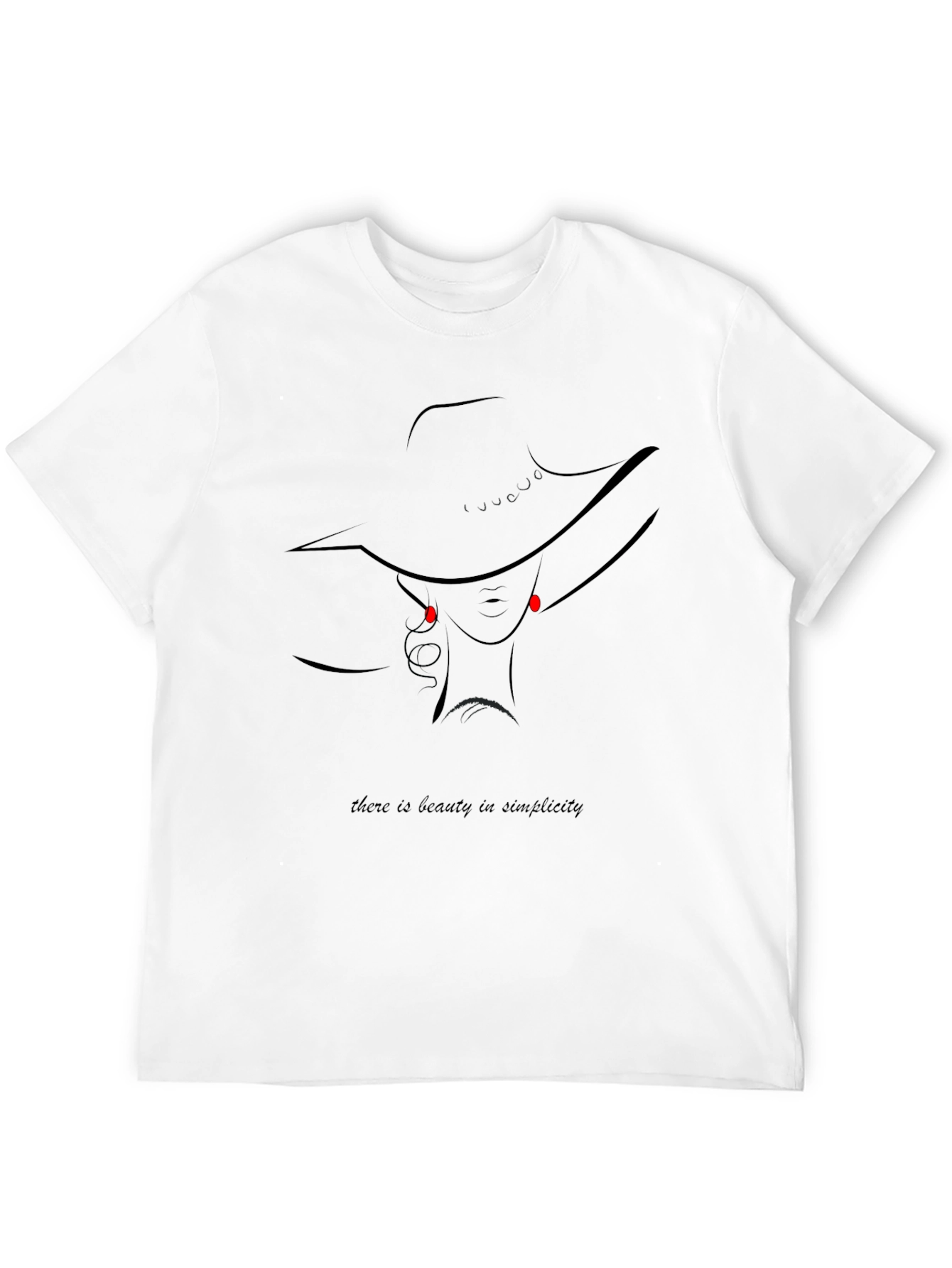 Beauty in Simplicity Graphic Tee - Black