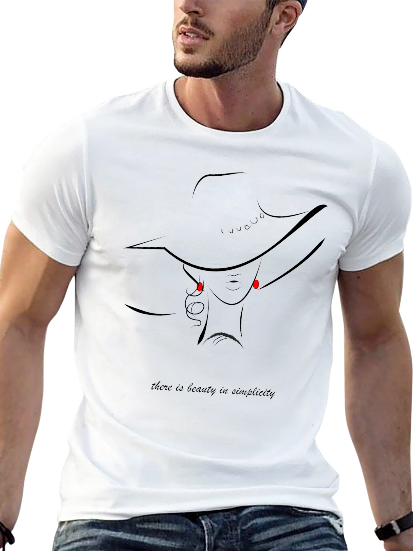 Beauty in Simplicity Graphic Tee - Black
