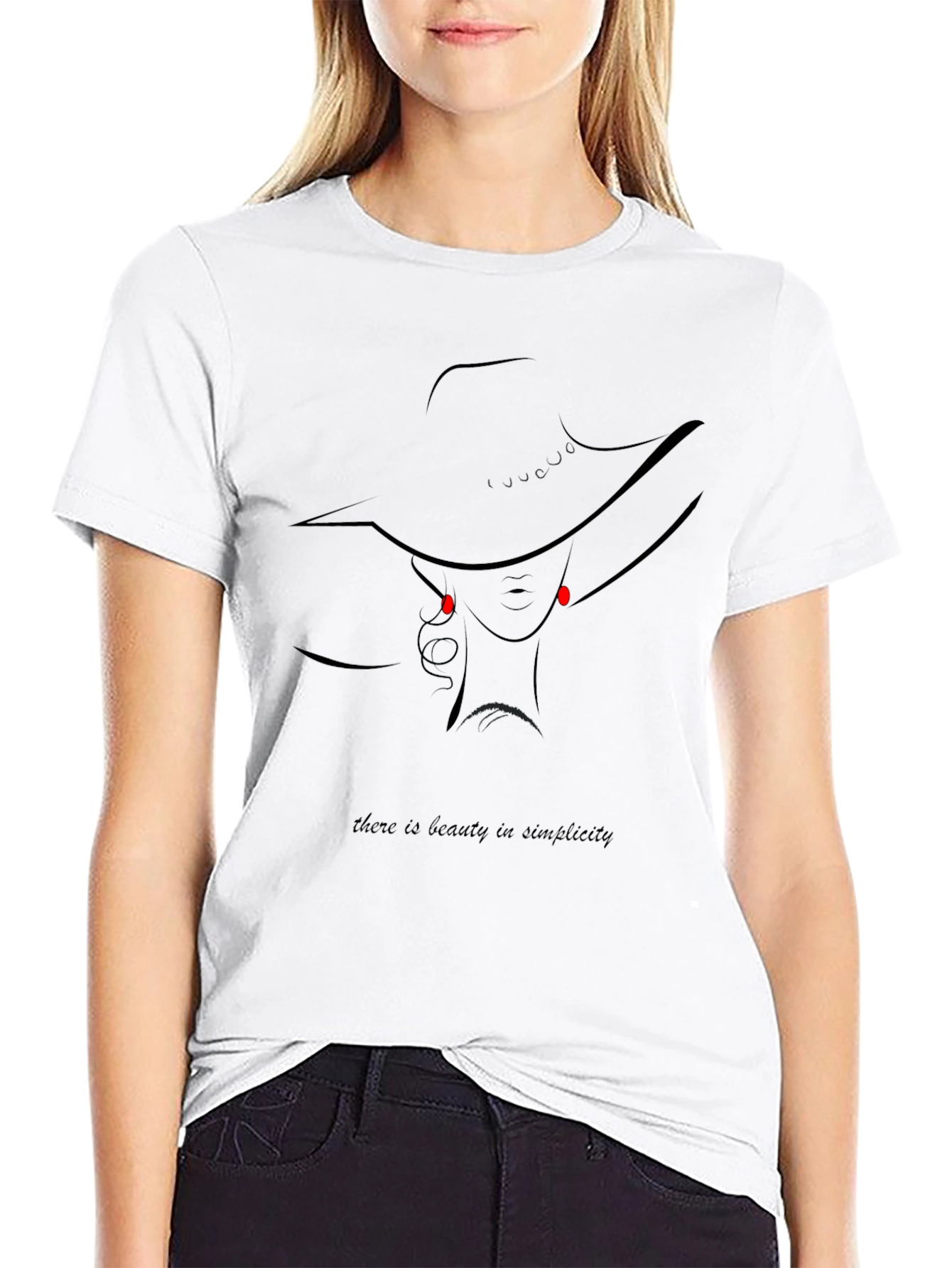 Beauty in Simplicity Graphic Tee - Black