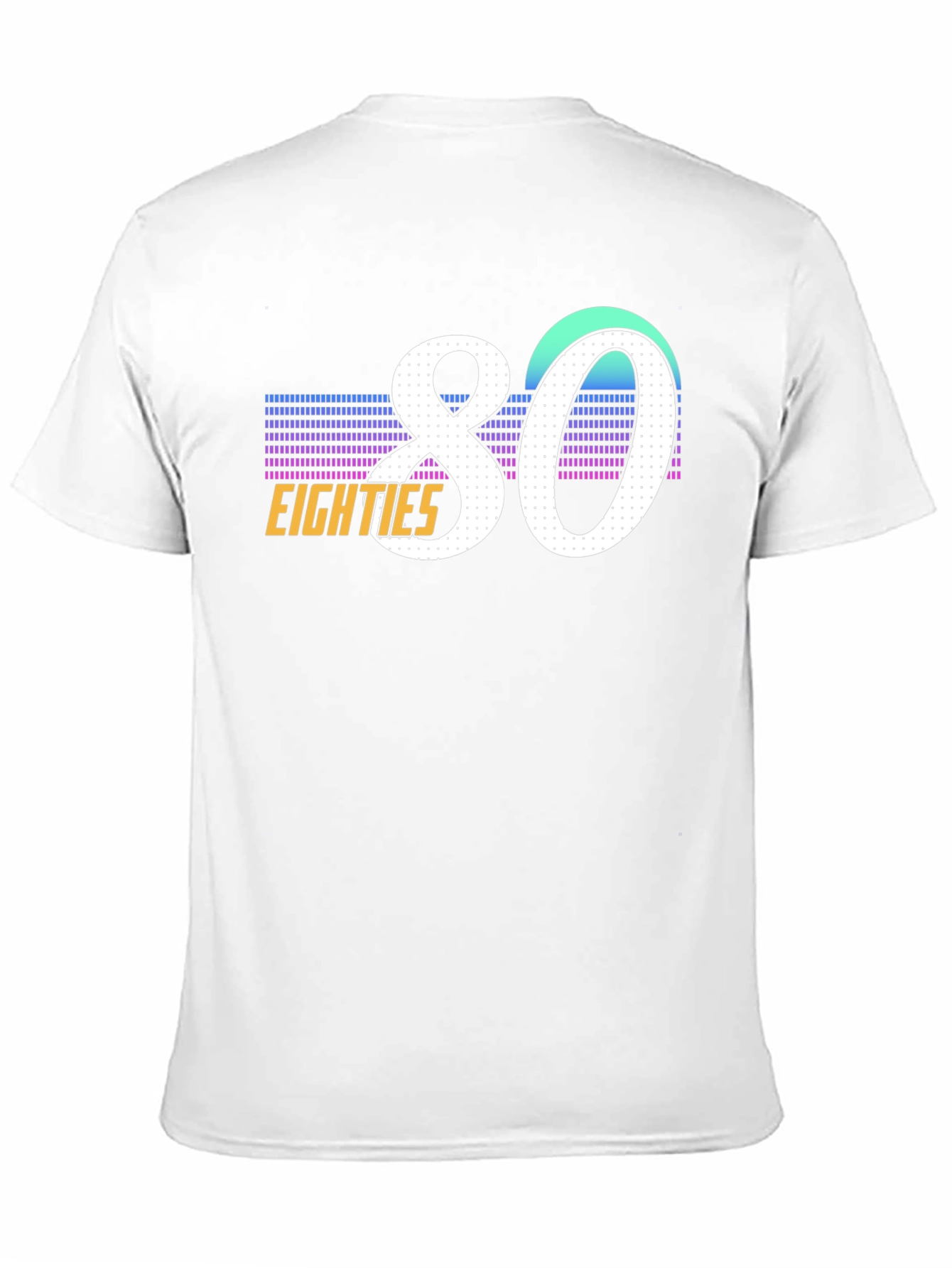 80s Retro Graphic Tee - Black