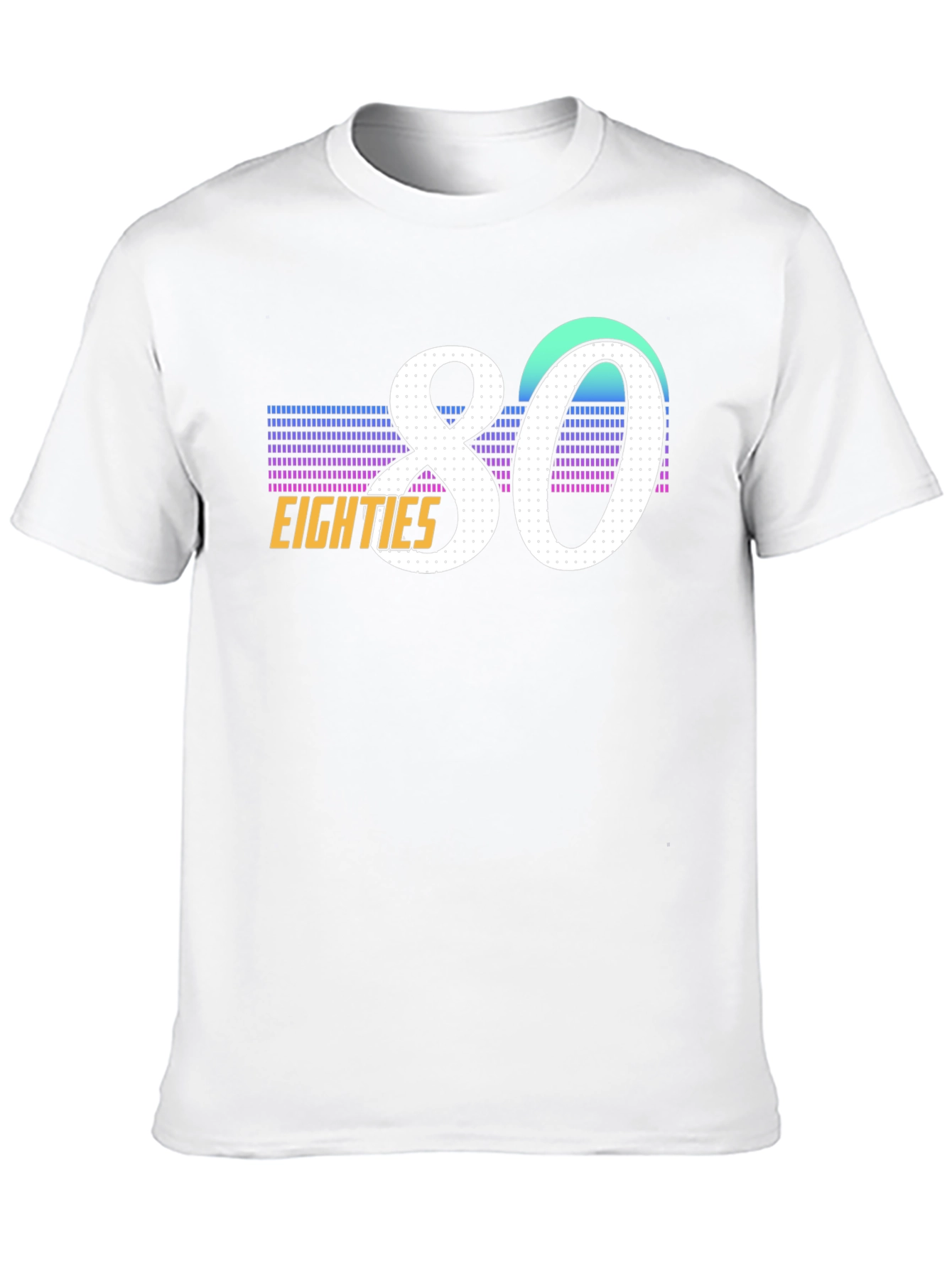 80s Retro Graphic Tee - Black