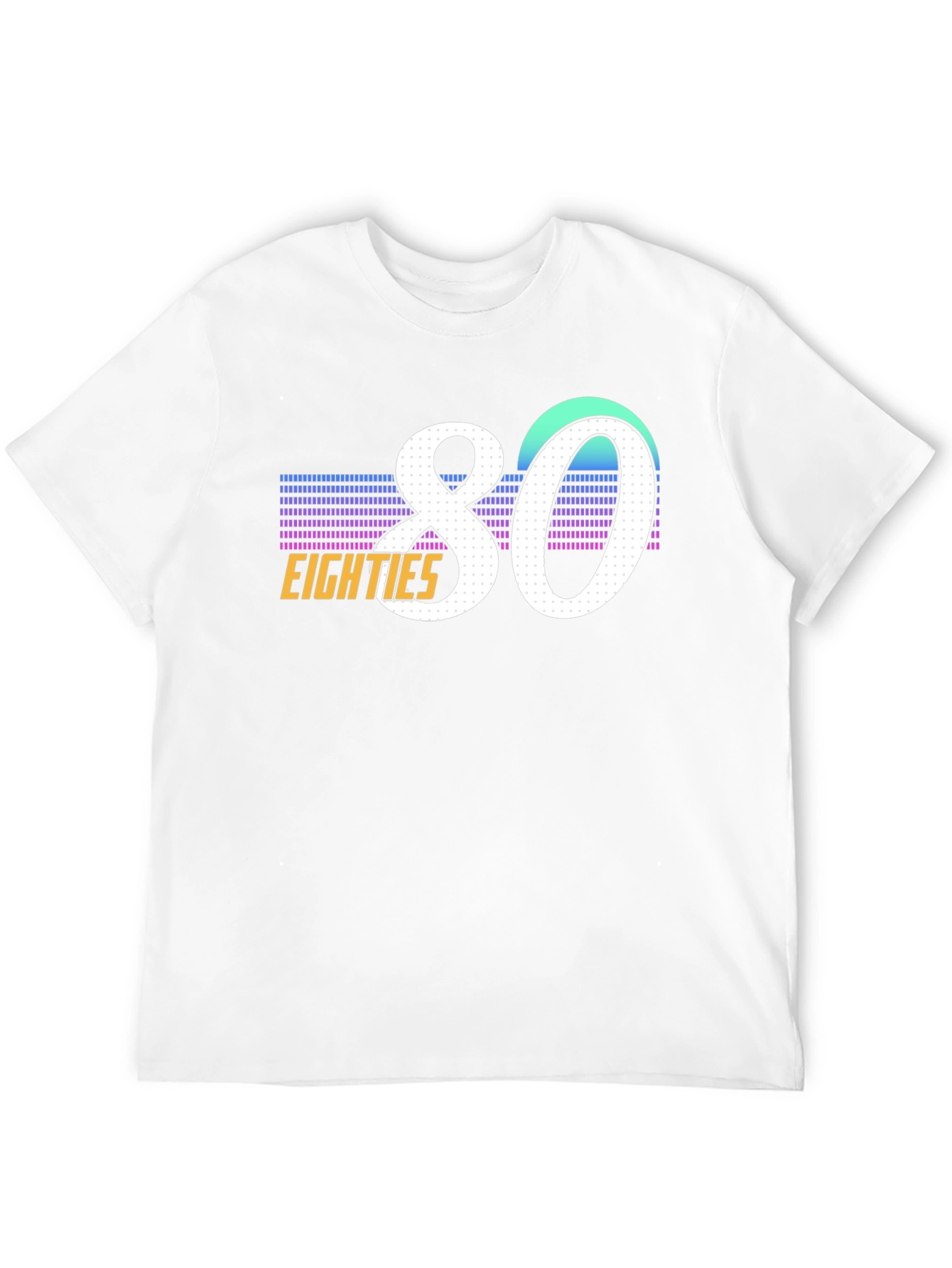 80s Retro Graphic Tee - Black