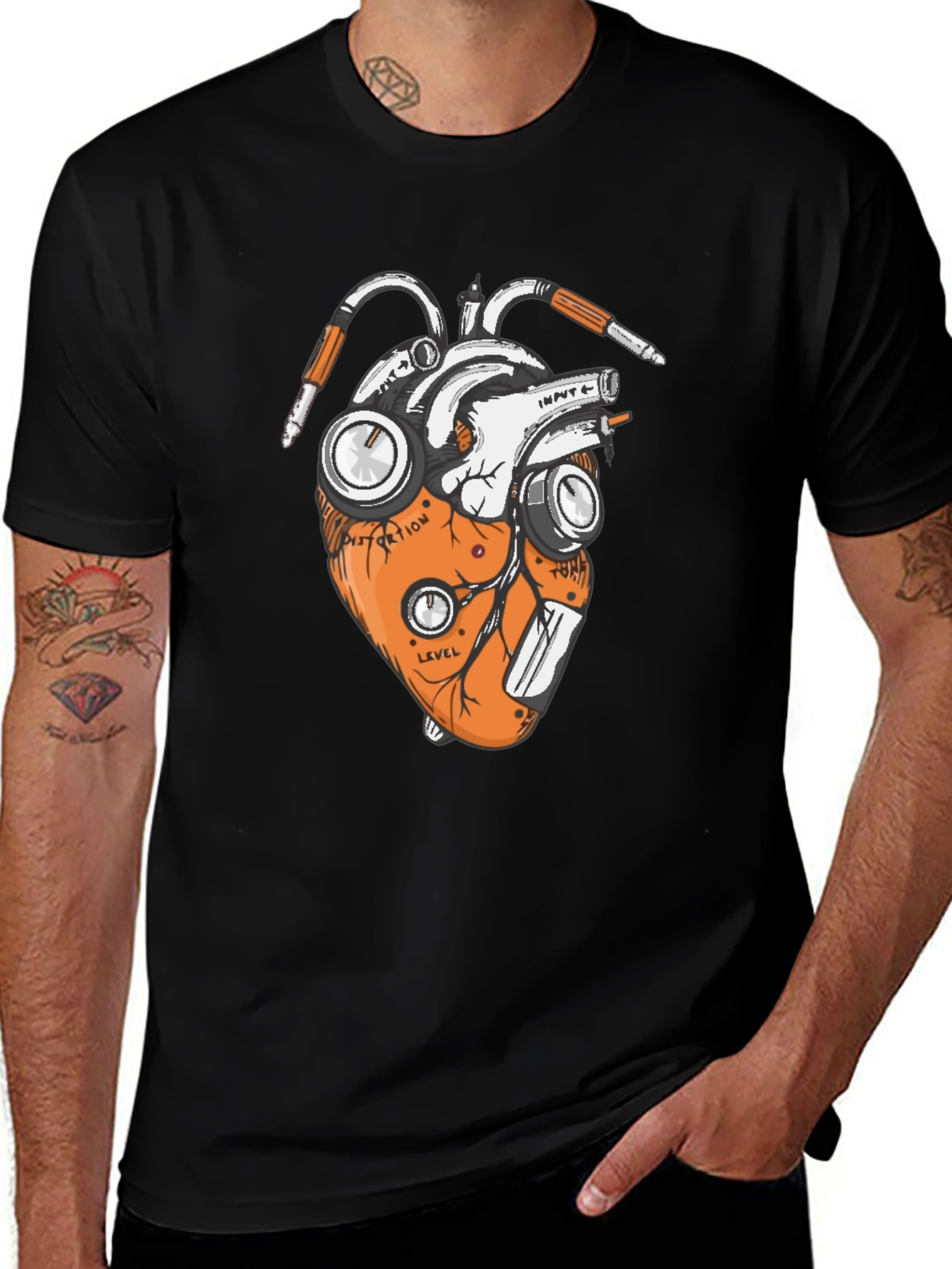 Anatomical Heart Guitar Pedal T-Shirt