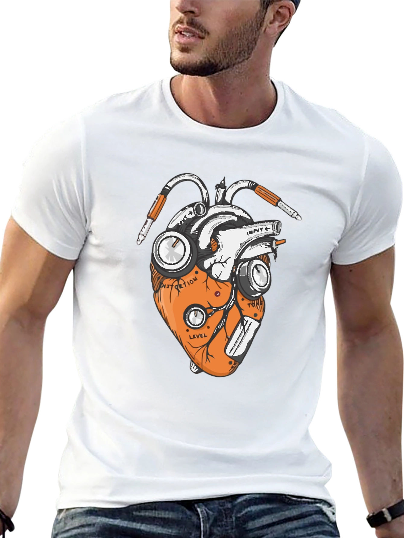 Anatomical Heart Guitar Pedal T-Shirt