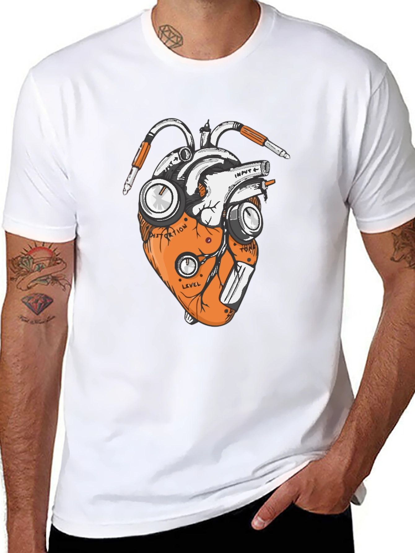Anatomical Heart Guitar Pedal T-Shirt