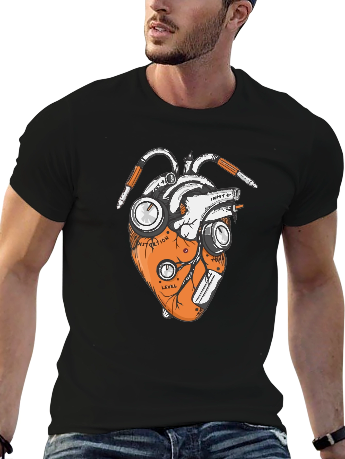 Anatomical Heart Guitar Pedal T-Shirt