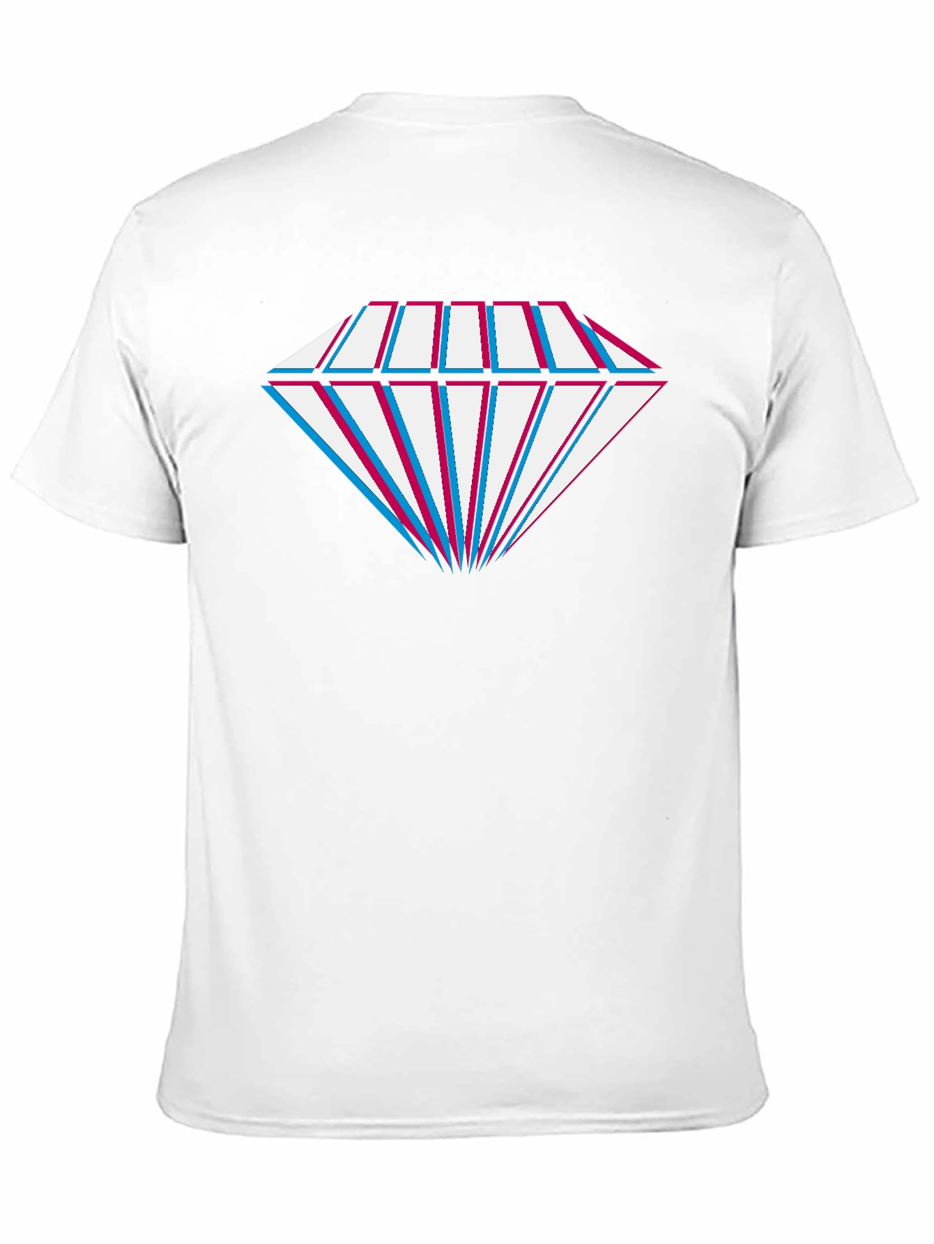 Diamond Glitch Tee - Stylish Graphic Print