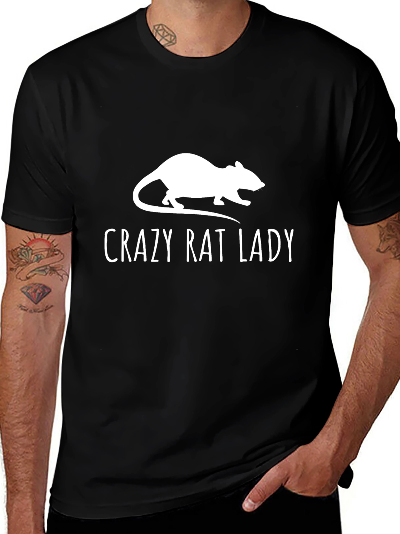 Crazy Rat Lady T-Shirt - Funny Pet Owner Tee
