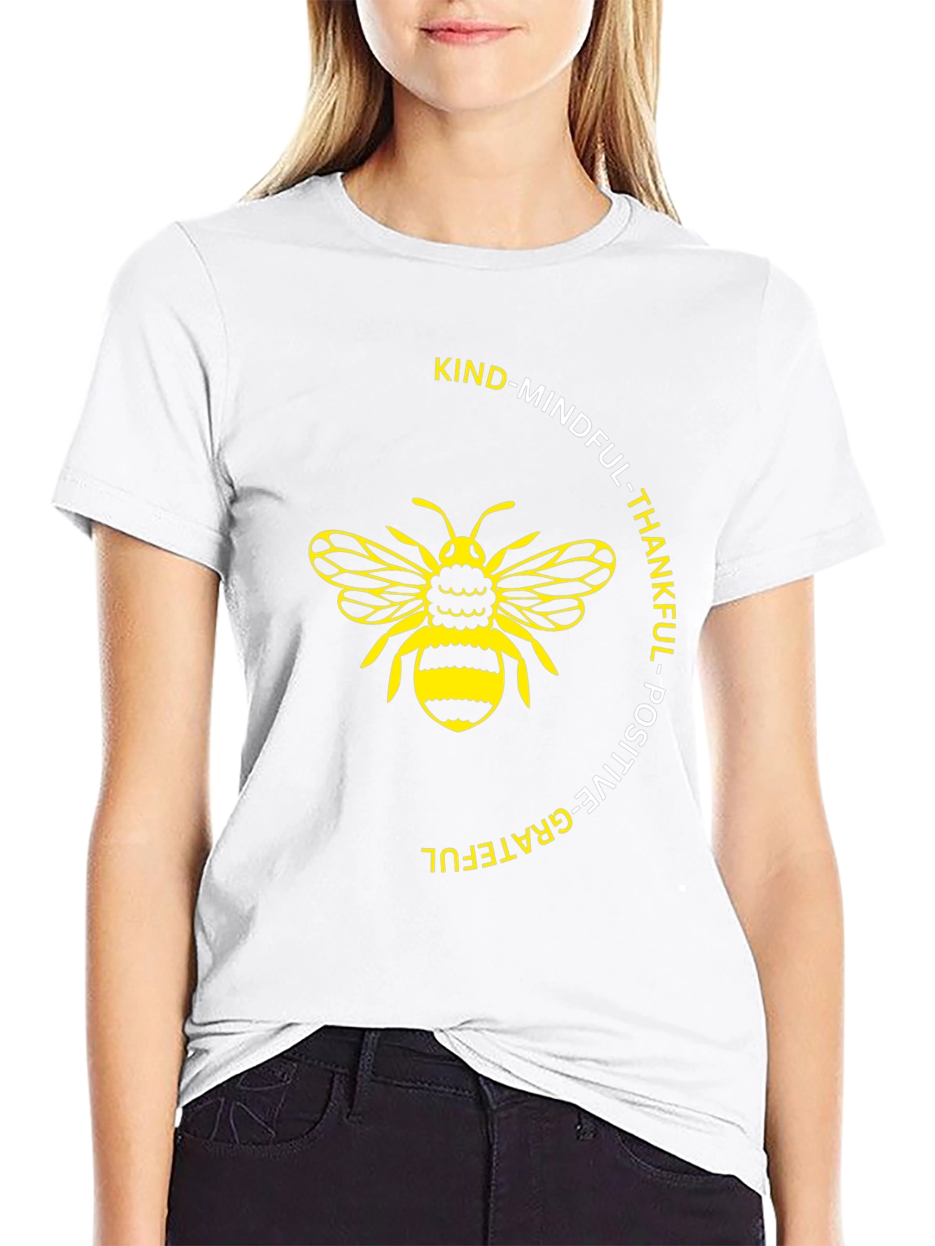 Kind Mindful Bee Graphic T-Shirt