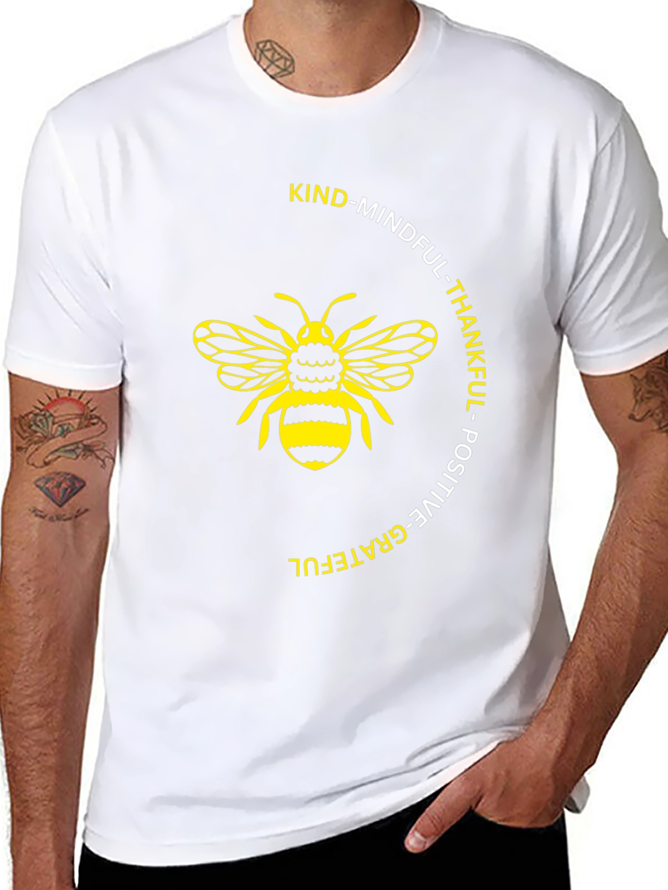 Kind Mindful Bee Graphic T-Shirt