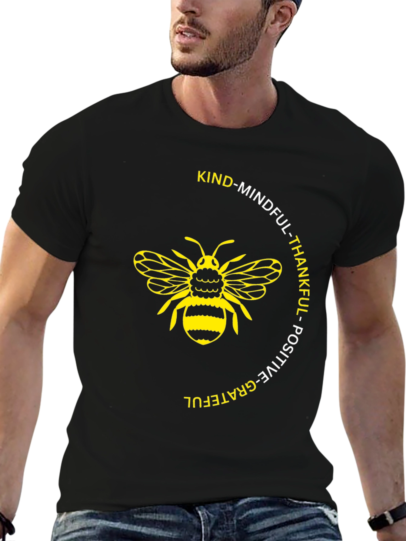 Kind Mindful Bee Graphic T-Shirt