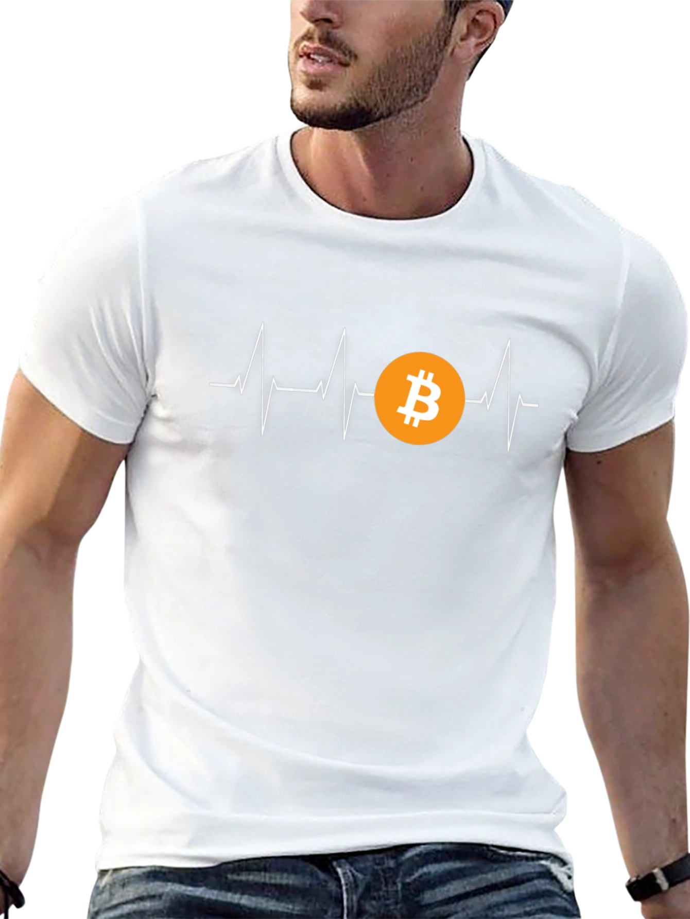 Bitcoin Heartbeat T-Shirt - Crypto Currency Tee