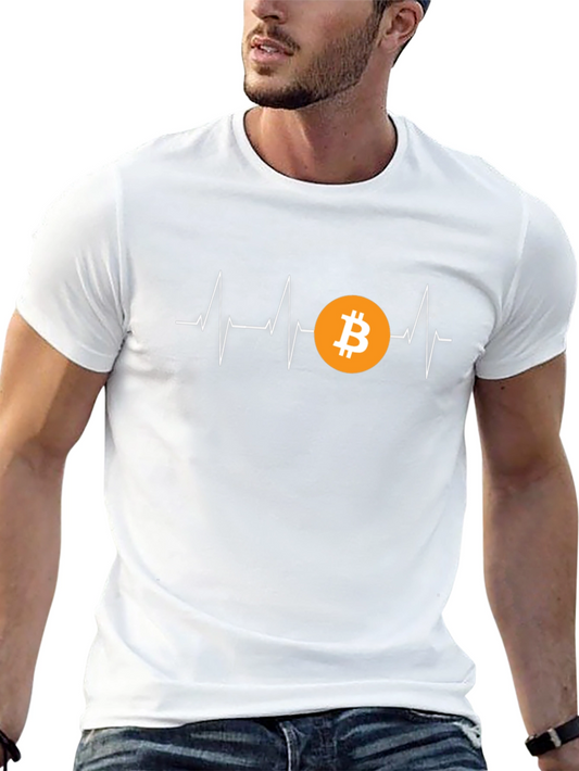 Bitcoin Heartbeat T-Shirt - Crypto Currency Tee