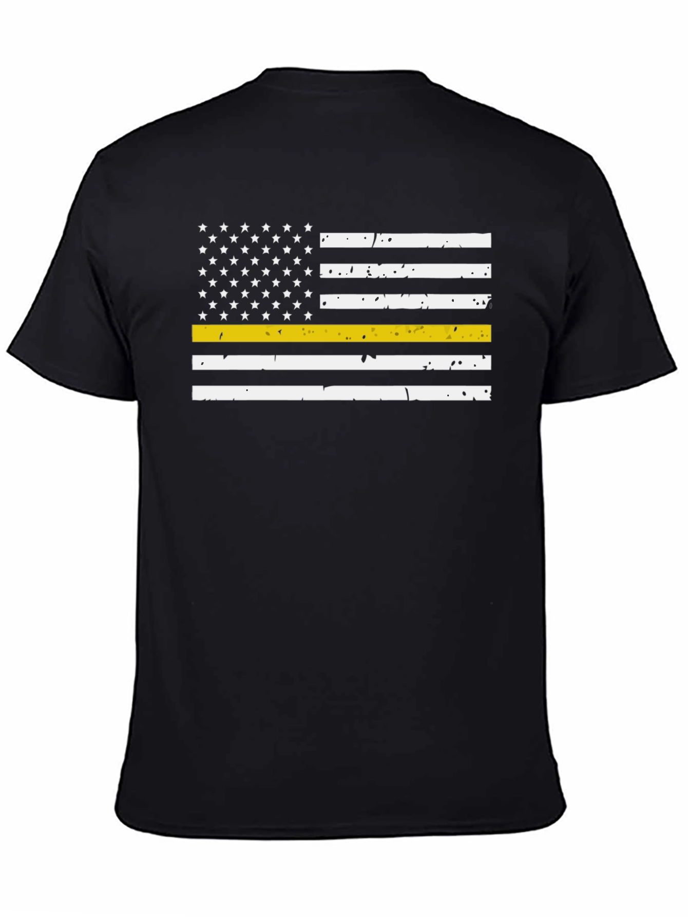 Thin Yellow Line American Flag T-Shirt