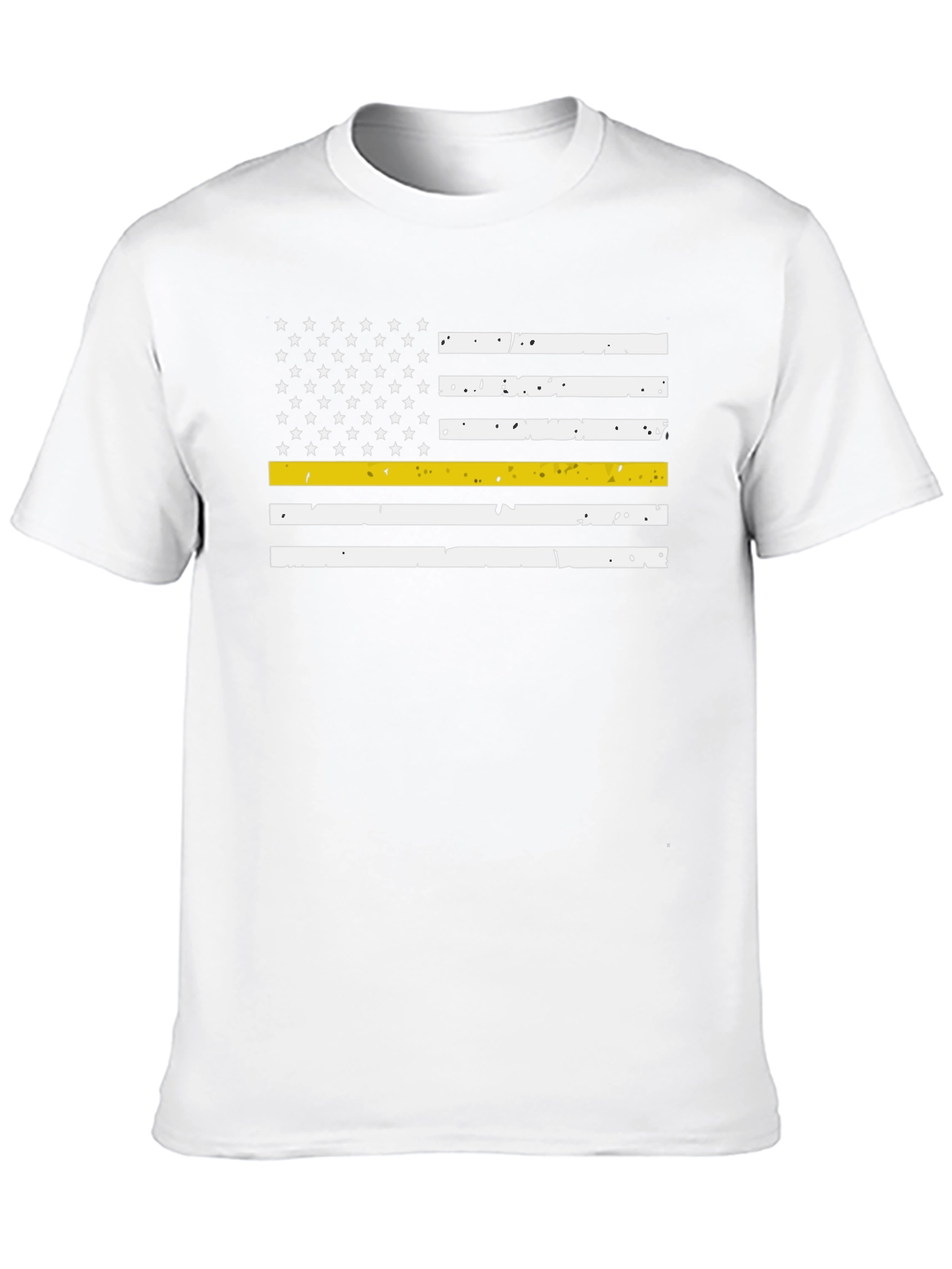 Thin Yellow Line American Flag T-Shirt