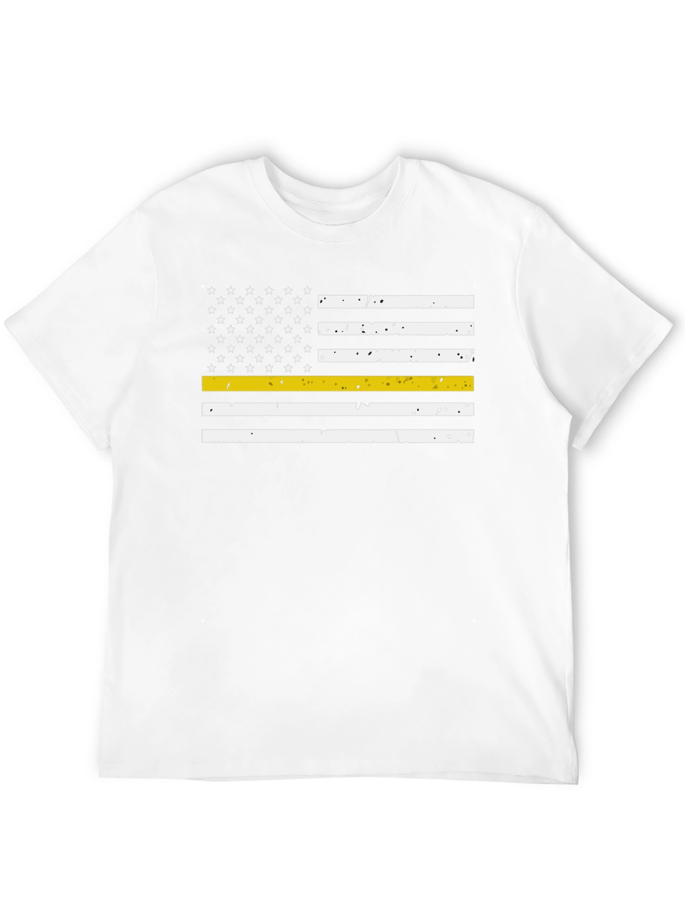 Thin Yellow Line American Flag T-Shirt