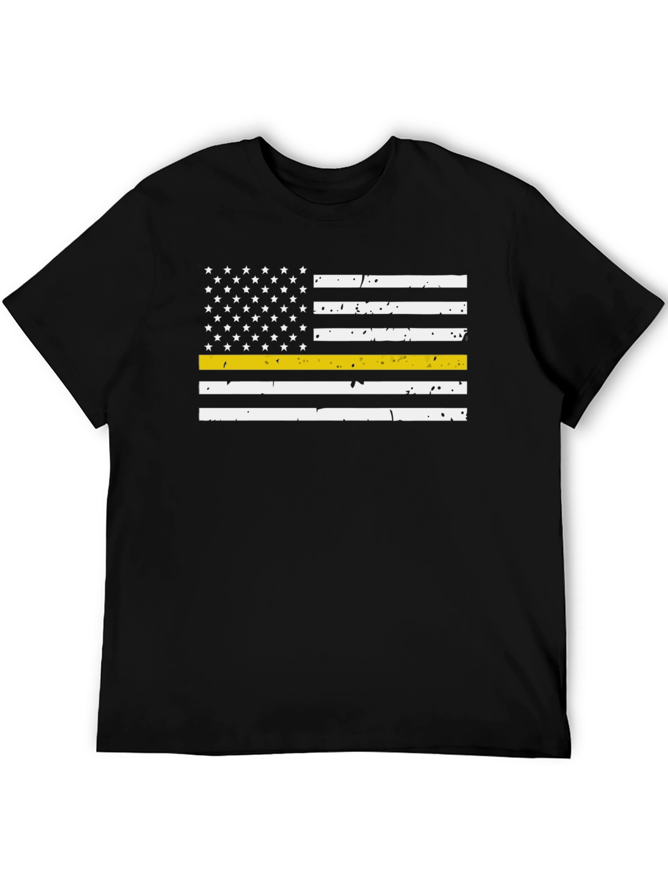 Thin Yellow Line American Flag T-Shirt