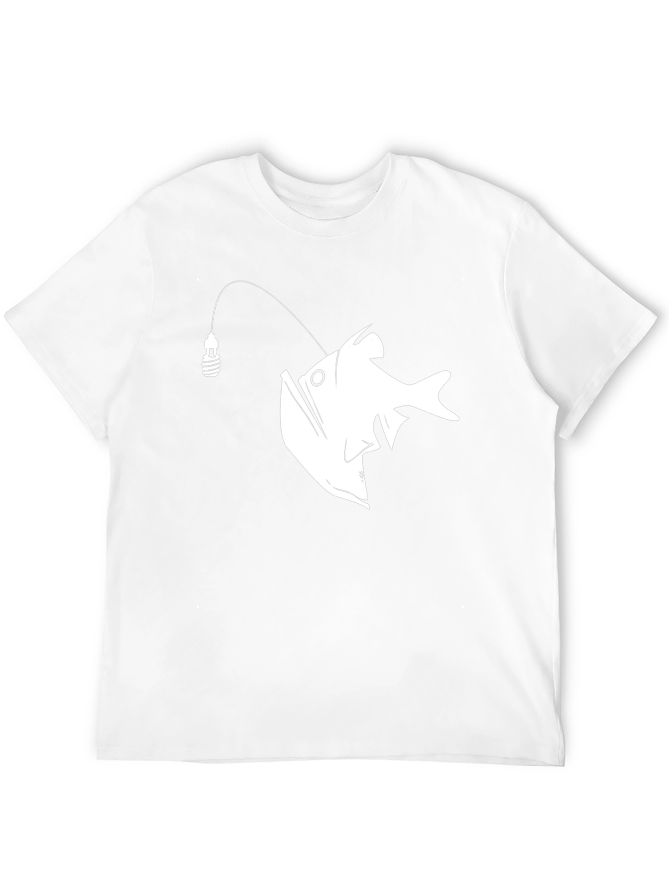 Anglerfish Graphic Tee - Black Cotton T-Shirt