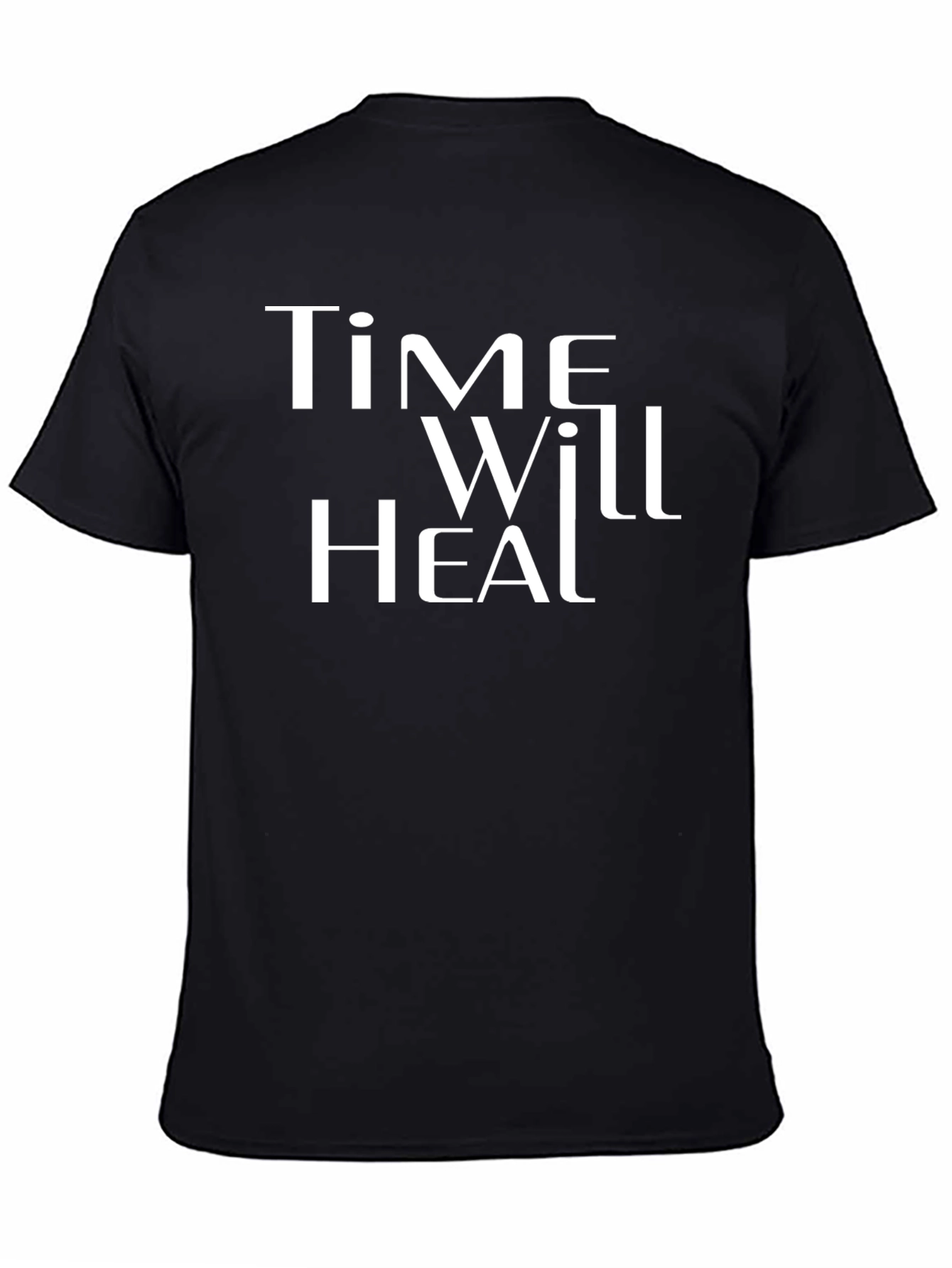 Time Will Heal Graphic Tee - Unisex Black T-Shirt