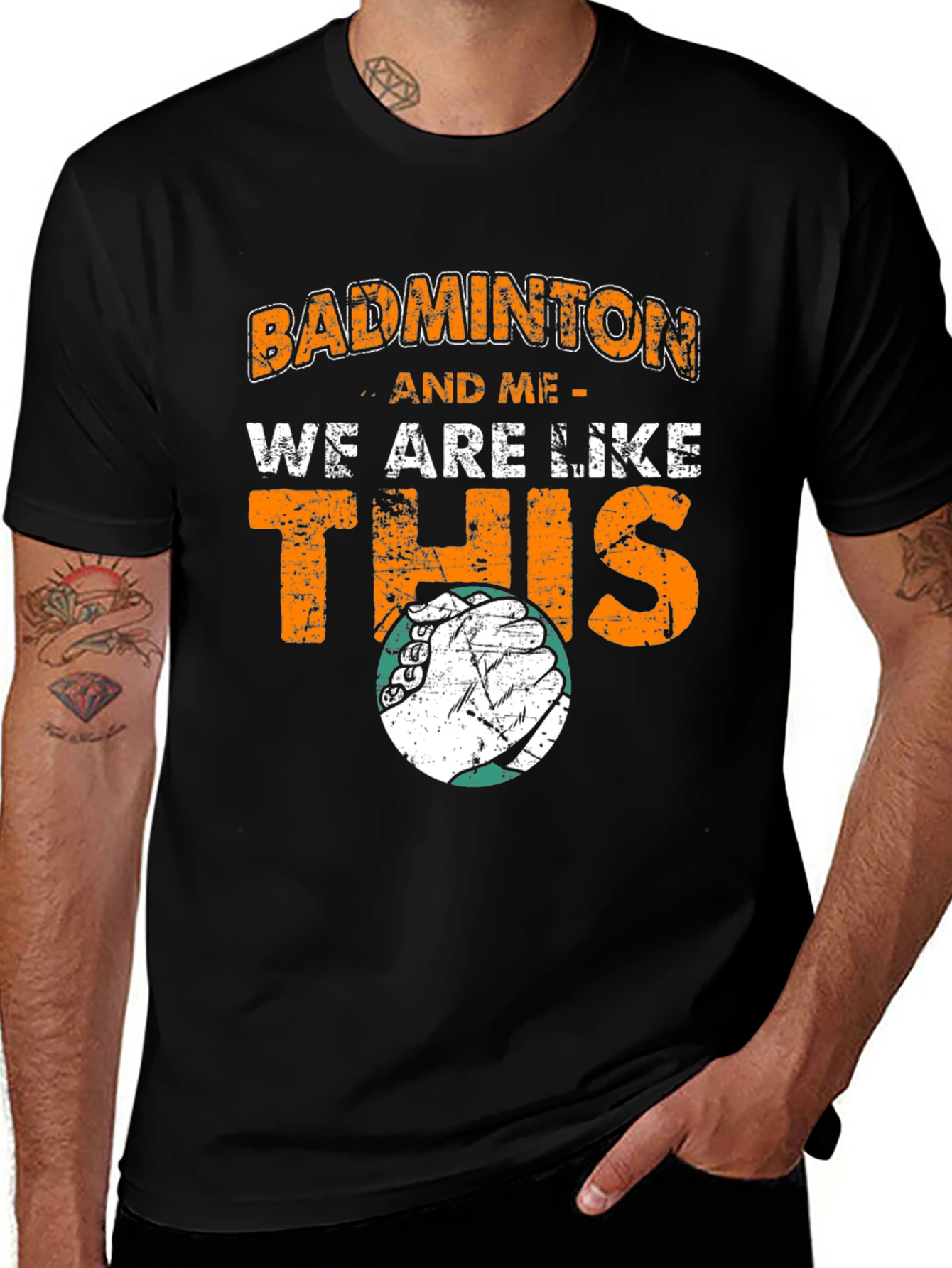 Badminton T-Shirt: Badminton & Me Graphic Tee
