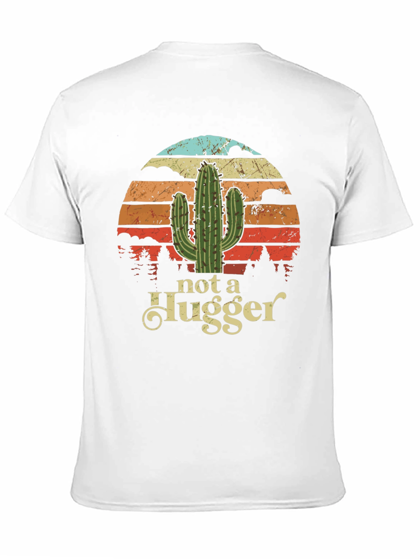 Not a Hugger Cactus Graphic T-Shirt