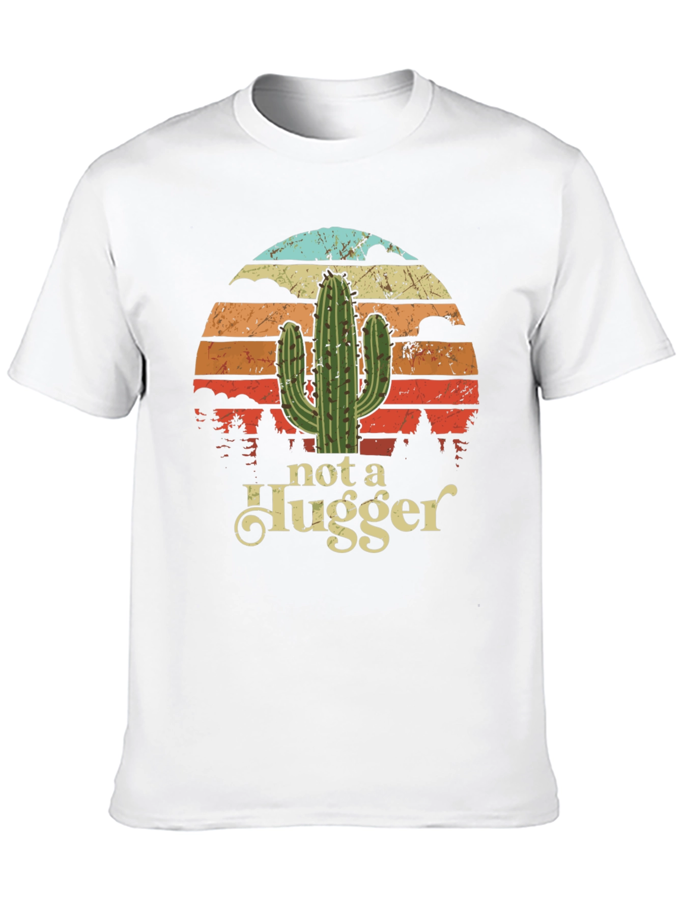 Not a Hugger Cactus Graphic T-Shirt