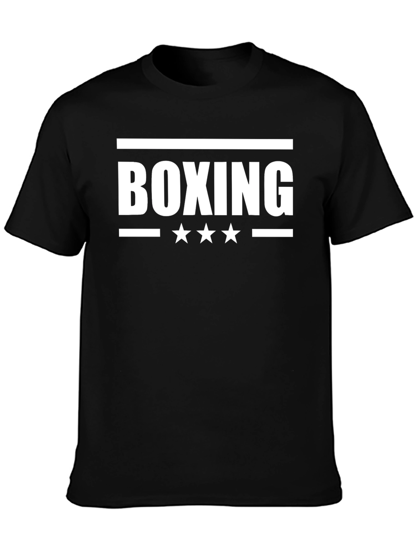 Boxing Stars Graphic Black T-Shirt