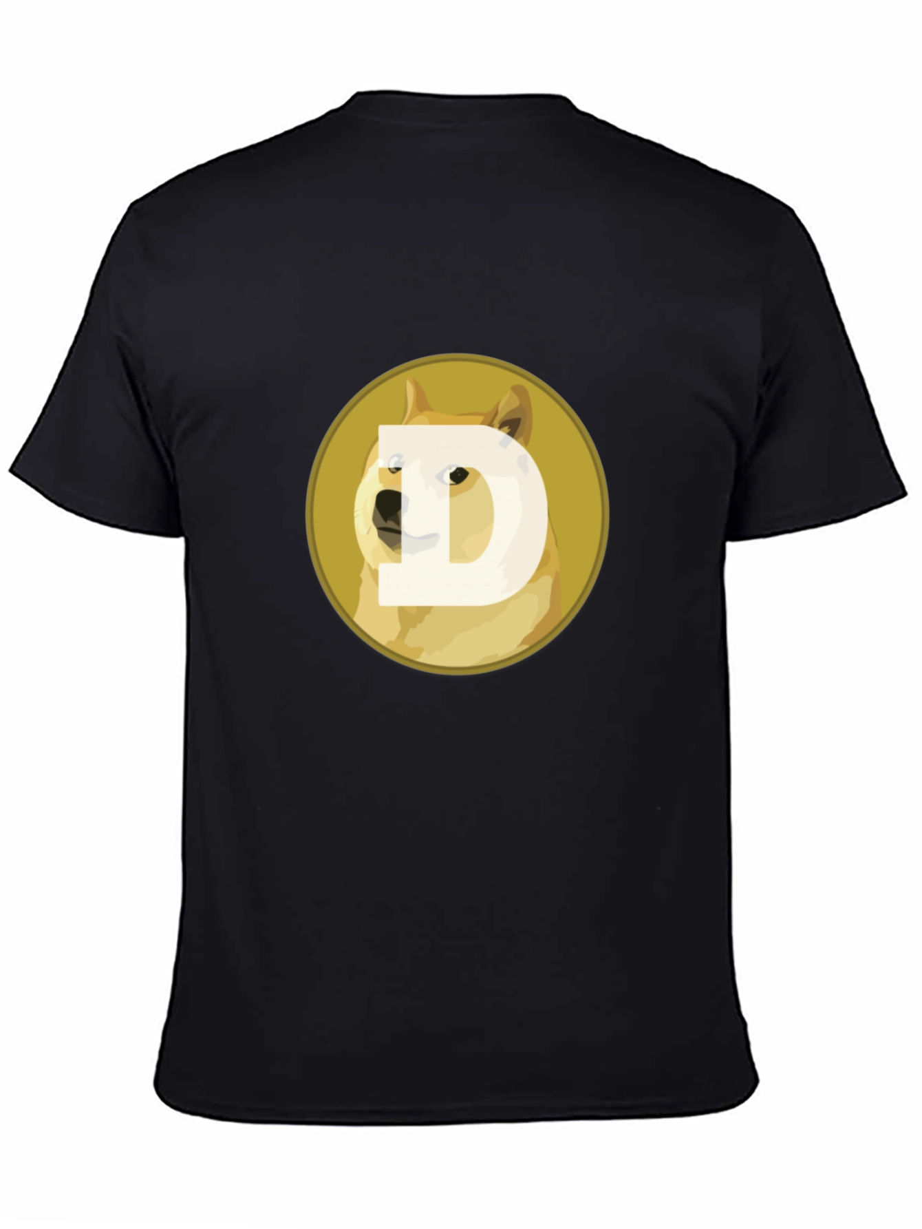 Doge Coin Graphic Tee - Black Crypto T-Shirt