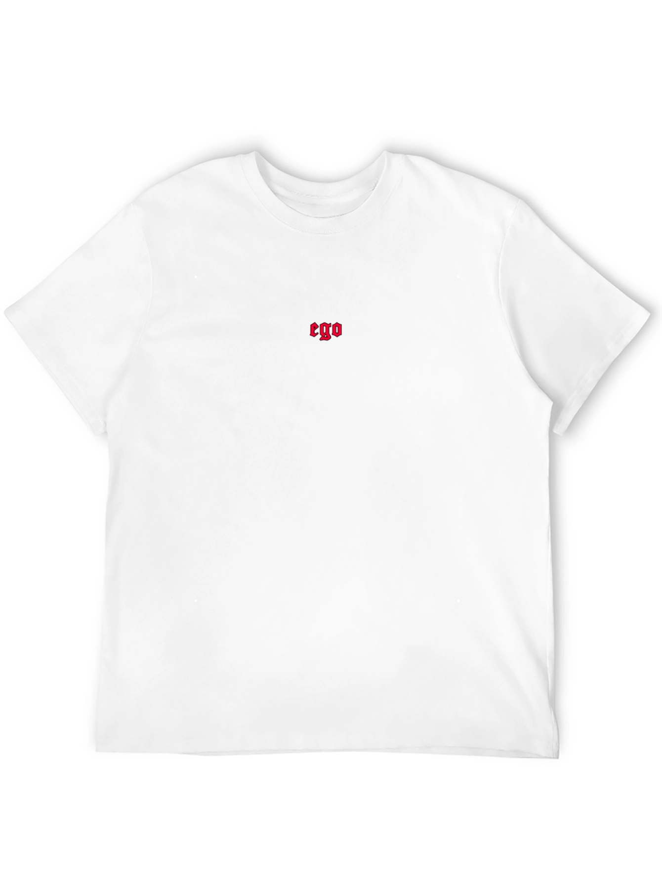 Ego Embroidered Black T-Shirt - Classic Fit