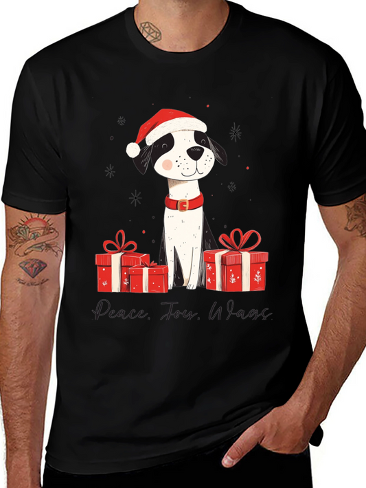 Festive Dog Christmas T-Shirt