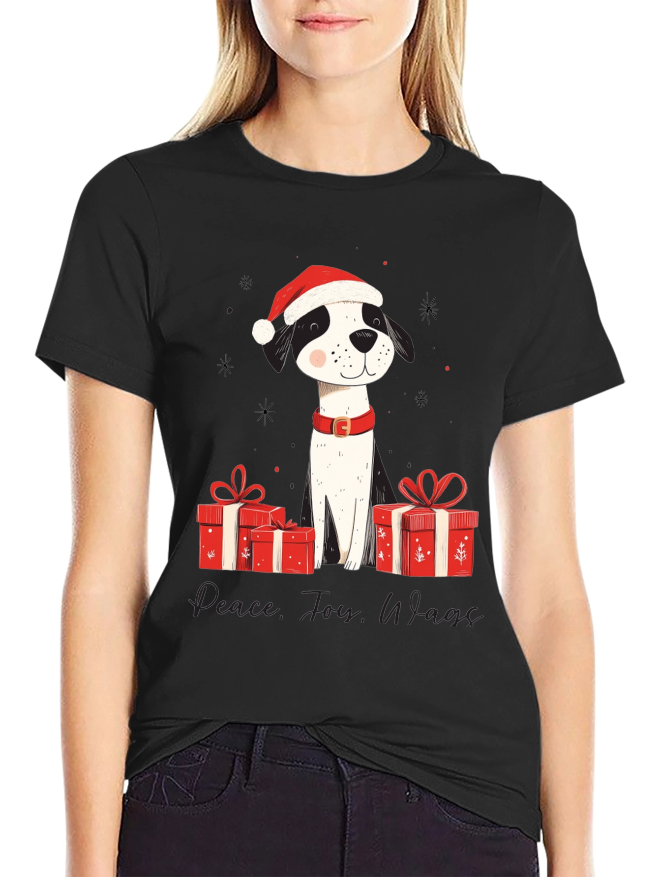 Festive Dog Christmas T-Shirt