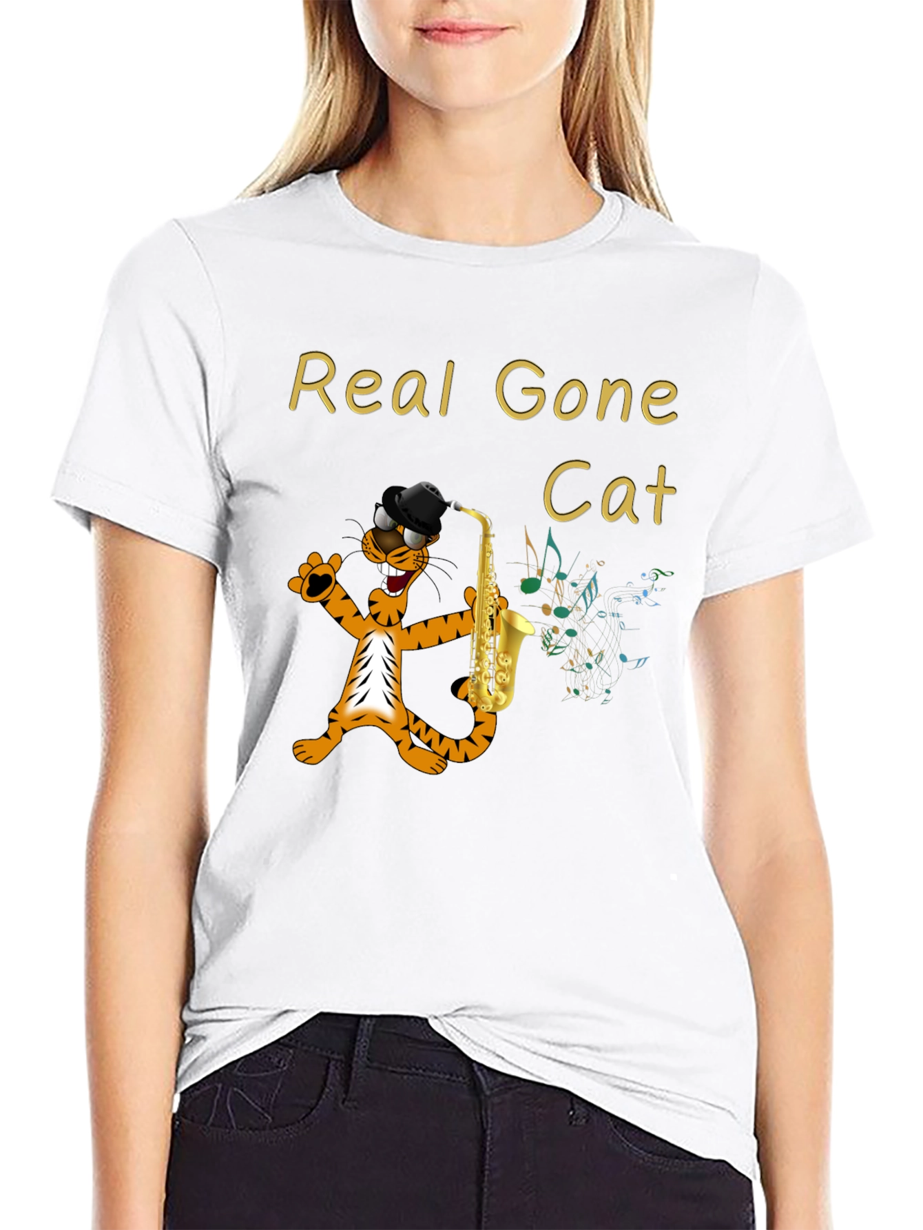 Cool Cat Saxophone T-Shirt