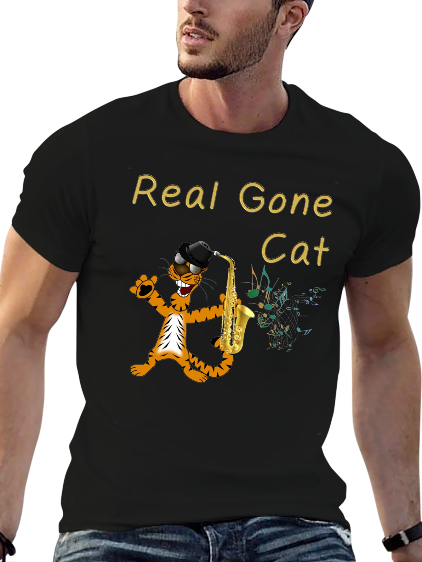 Cool Cat Saxophone T-Shirt
