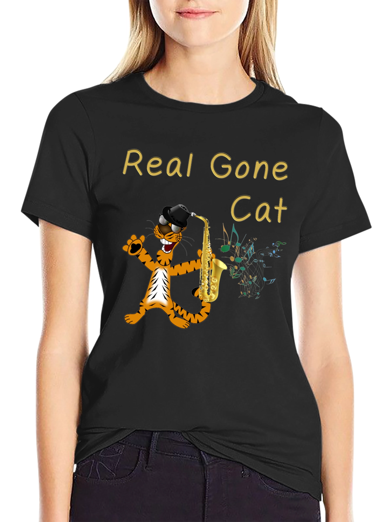 Cool Cat Saxophone T-Shirt