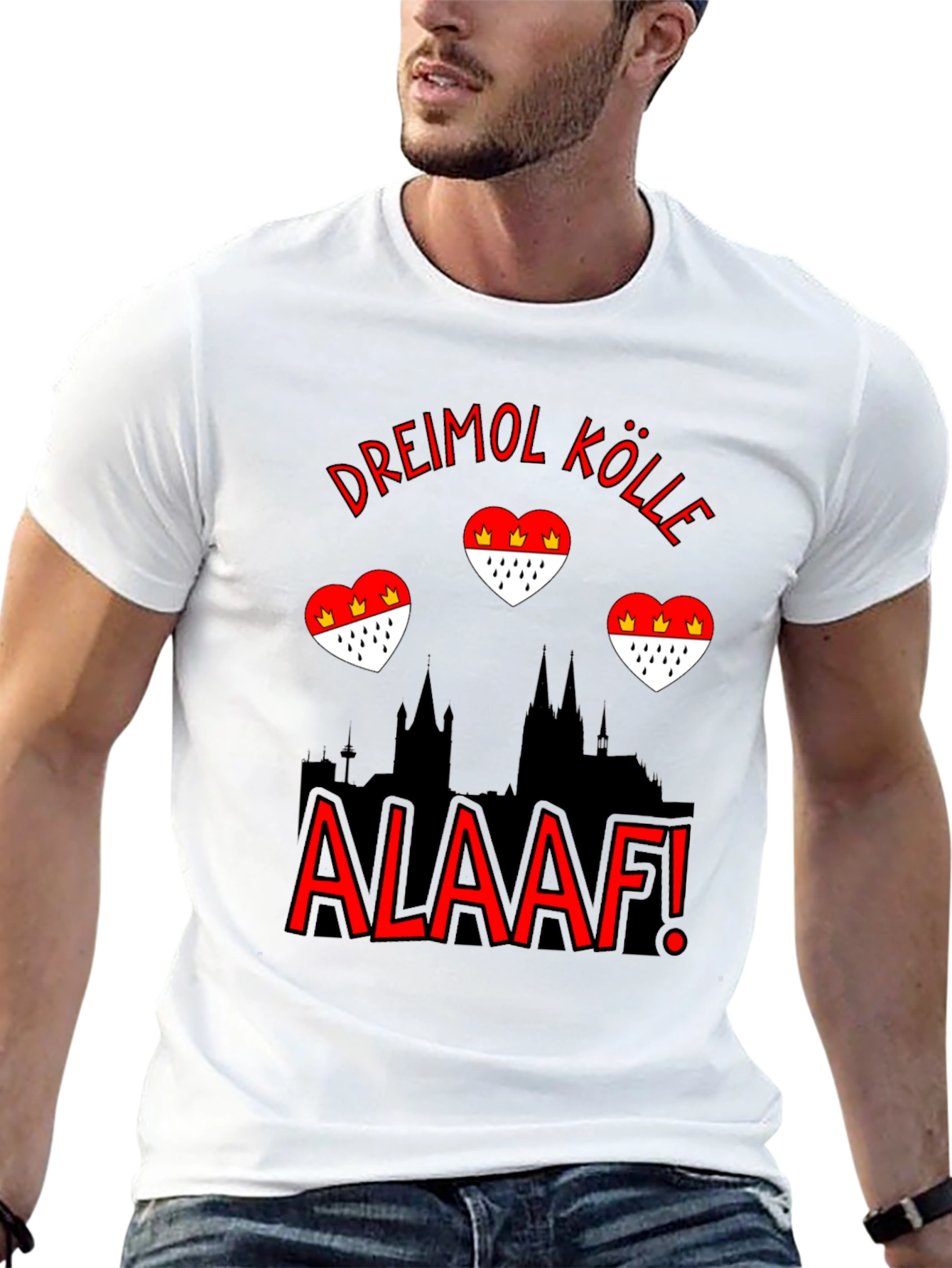 Dreimol Kölle Alaaf Black T-Shirt