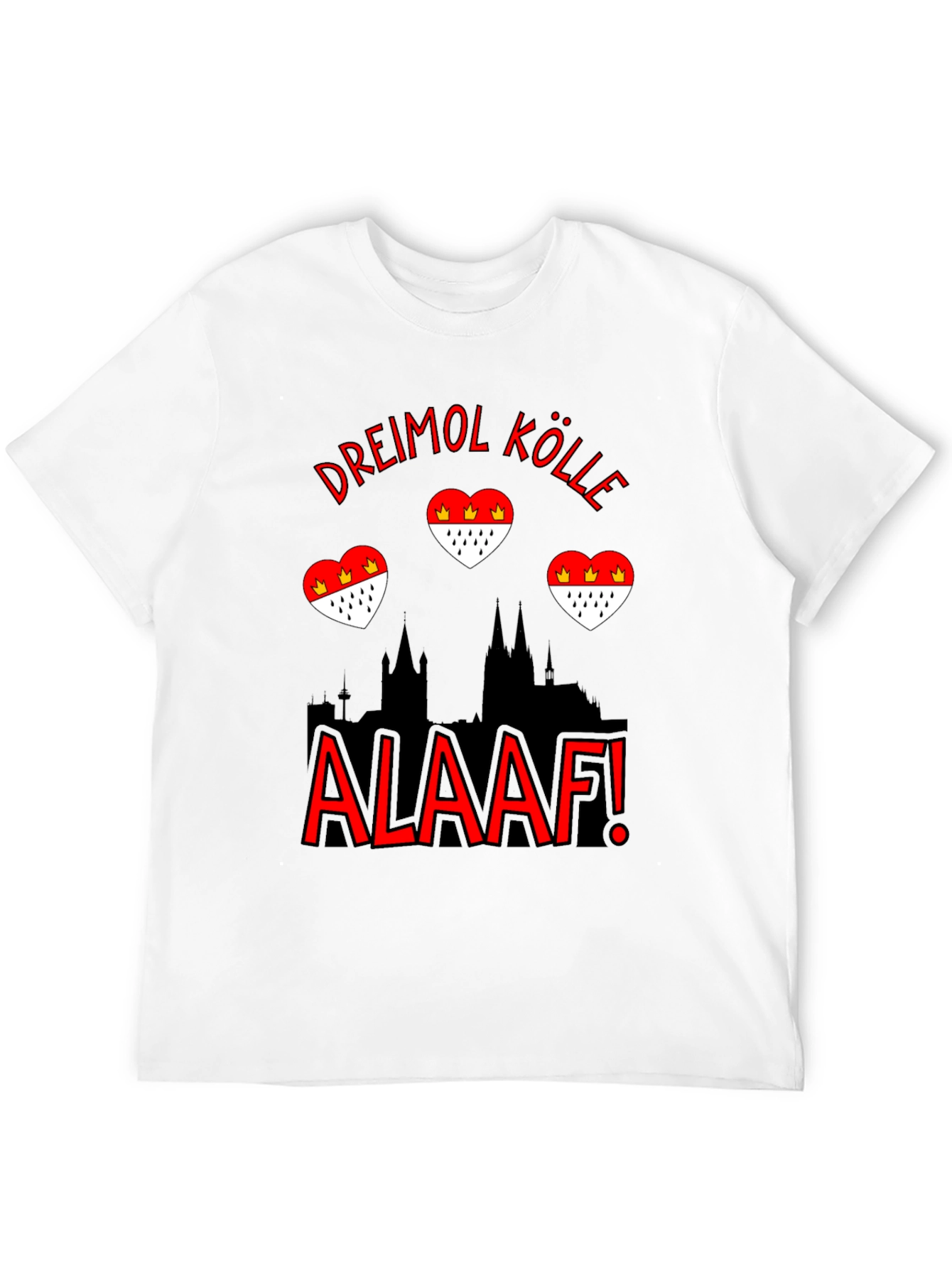 Dreimol Kölle Alaaf Black T-Shirt